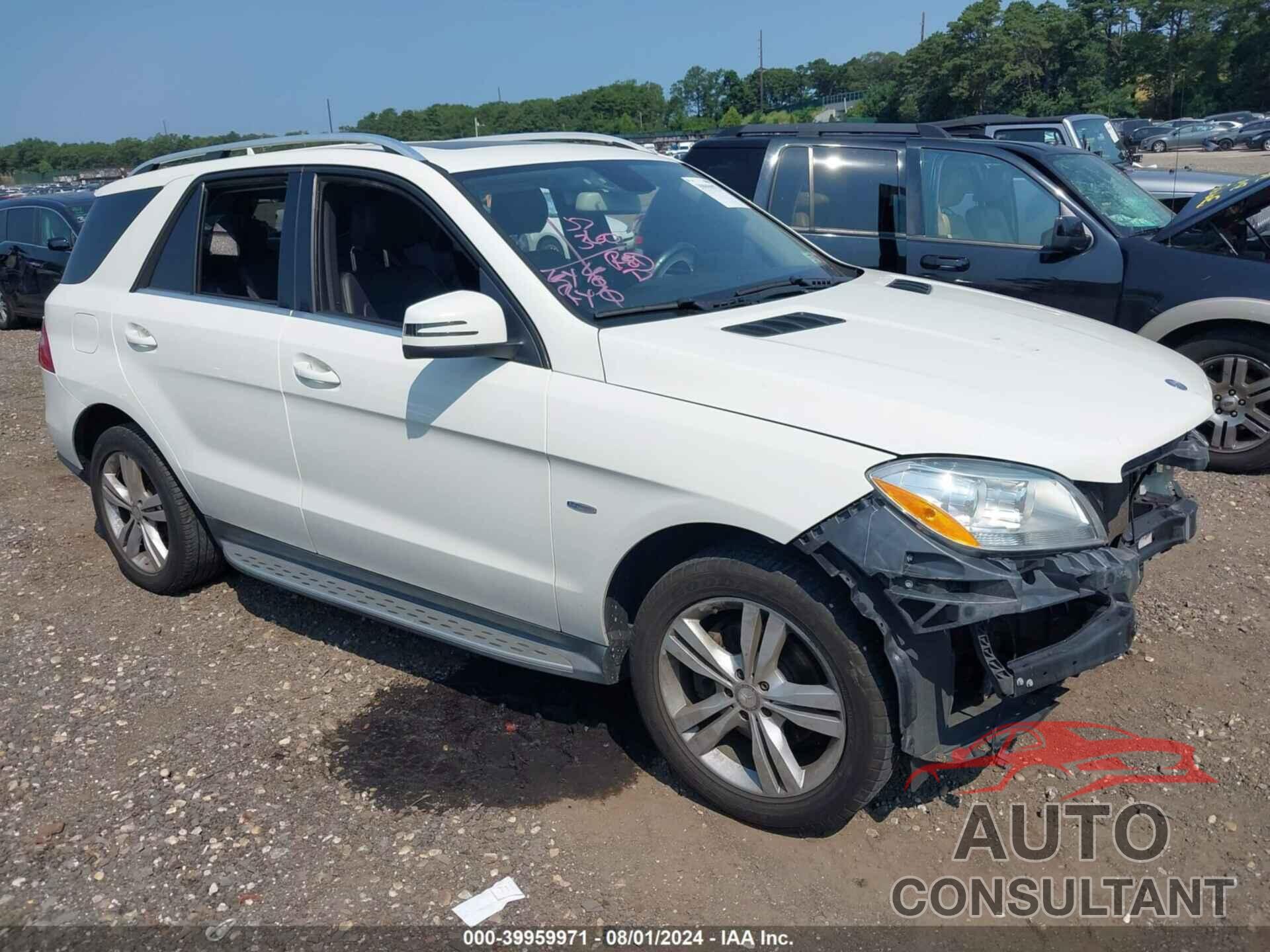 MERCEDES-BENZ ML 350 2012 - 4JGDA5HB6CA096406