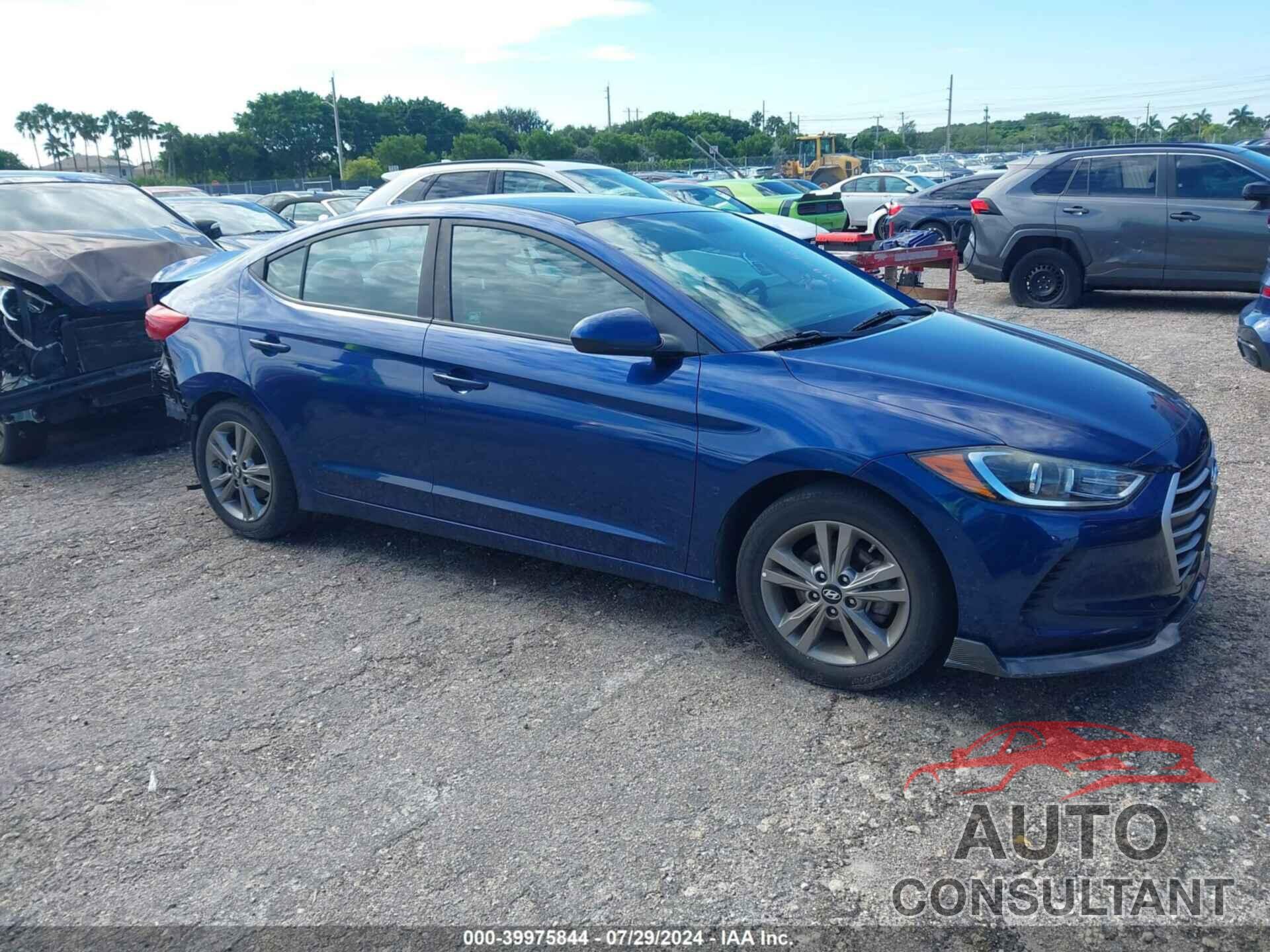 HYUNDAI ELANTRA 2018 - 5NPD84LF3JH258258