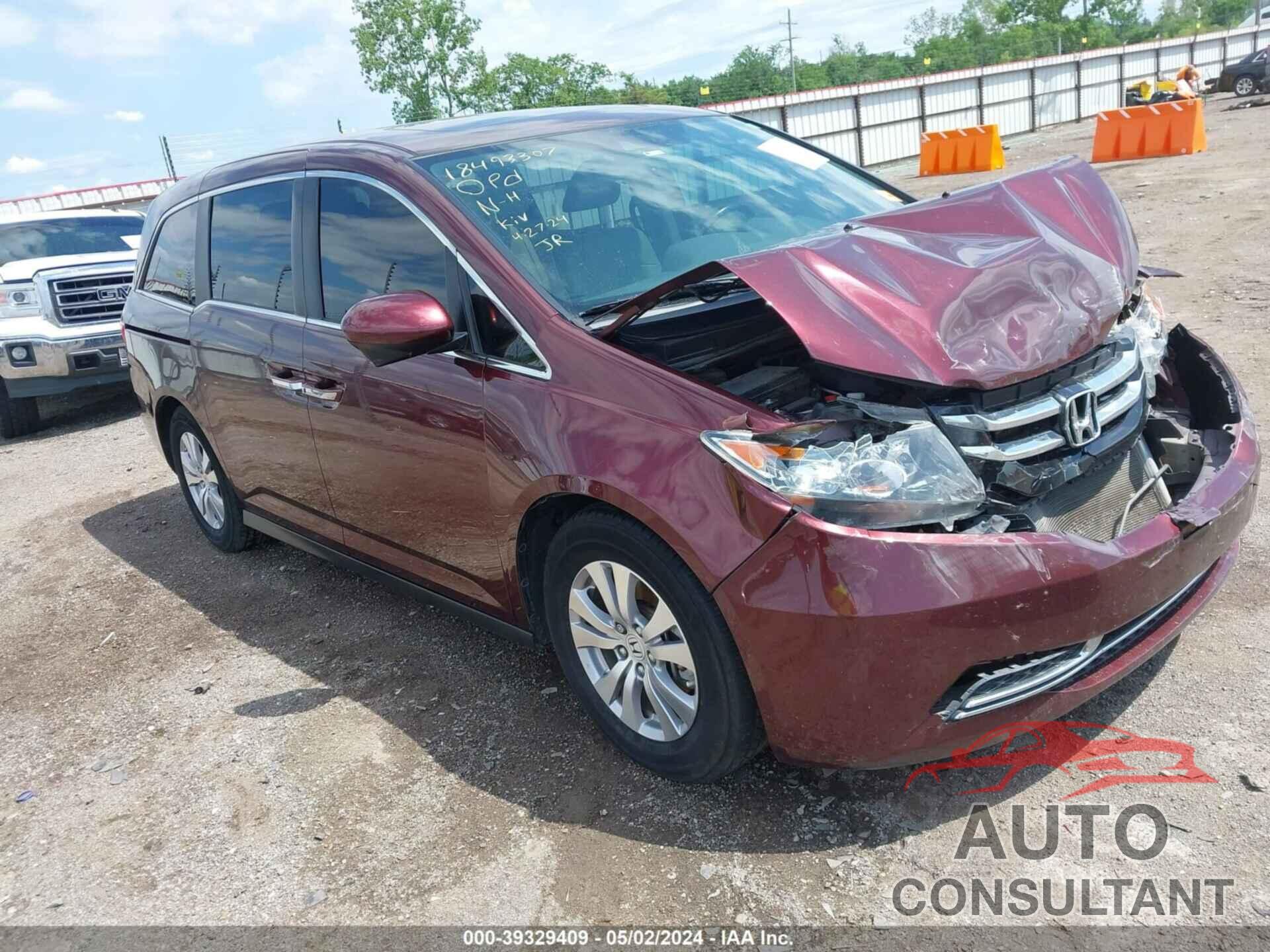 HONDA ODYSSEY 2016 - 5FNRL5H64GB117189