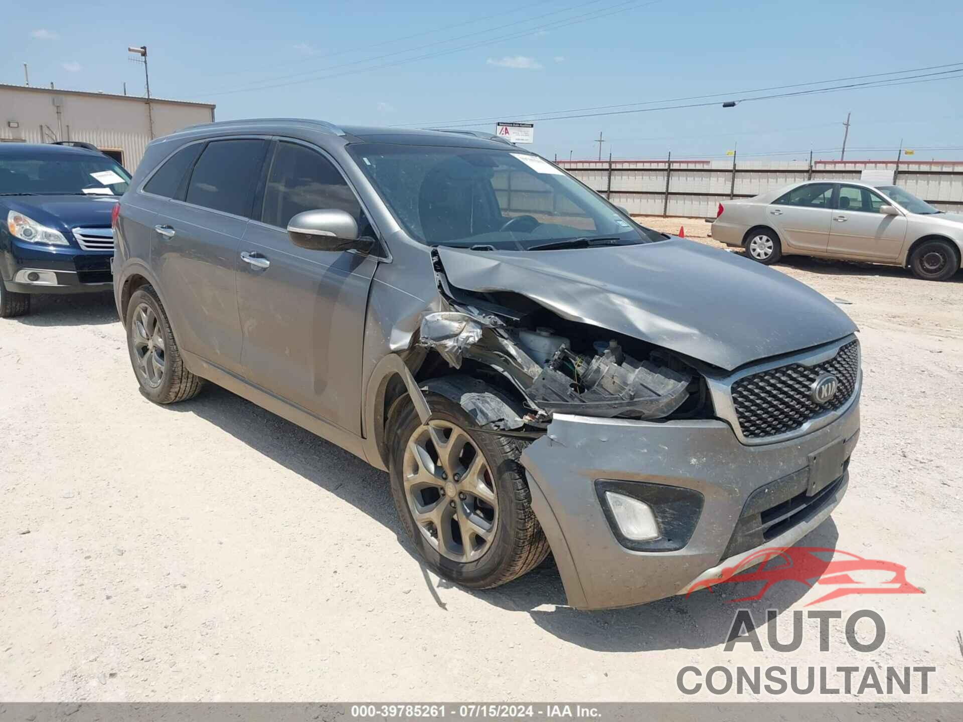 KIA SORENTO 2017 - 5XYPK4A52HG231546