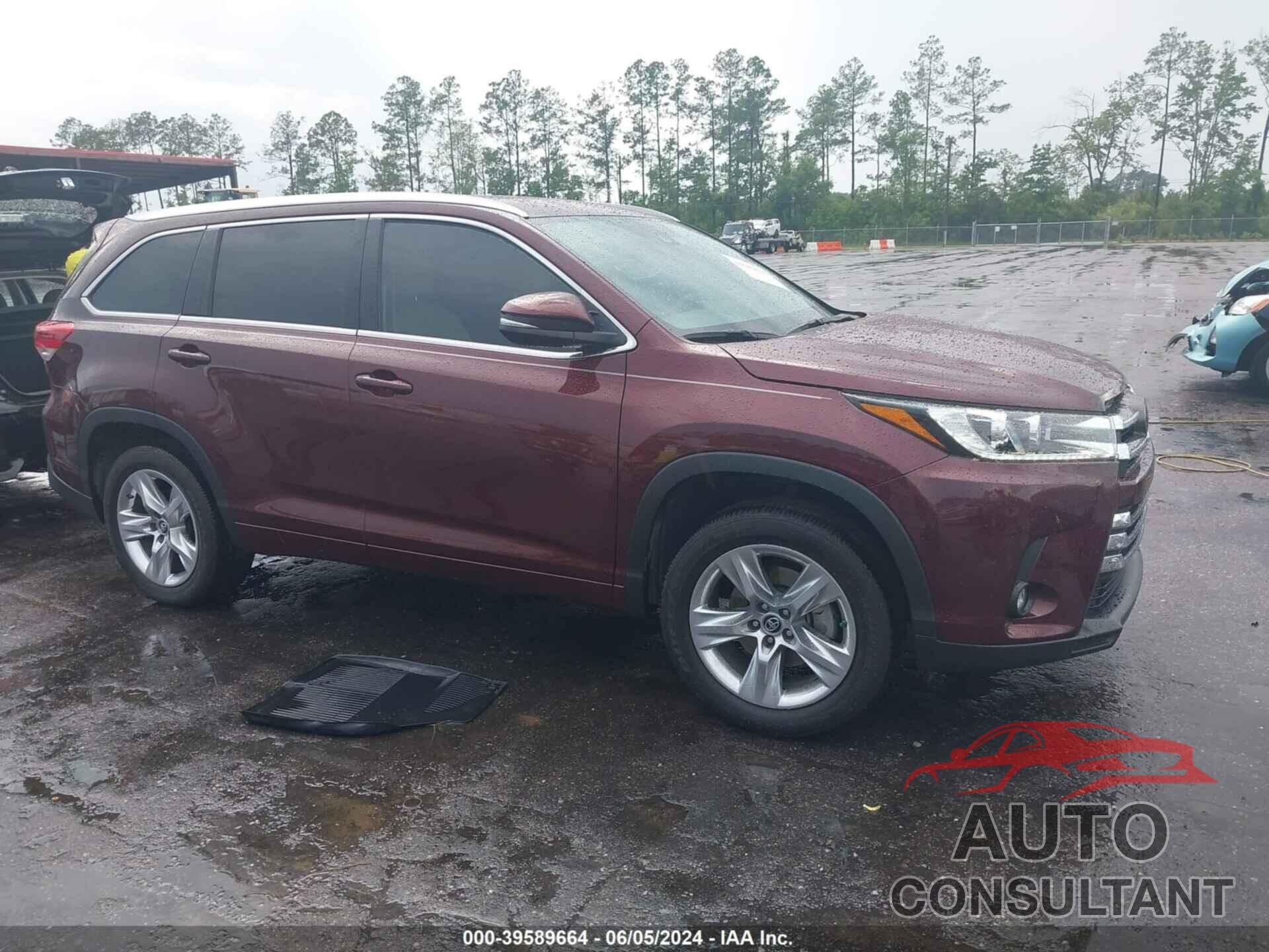 TOYOTA HIGHLANDER 2019 - 5TDYZRFH5KS342280