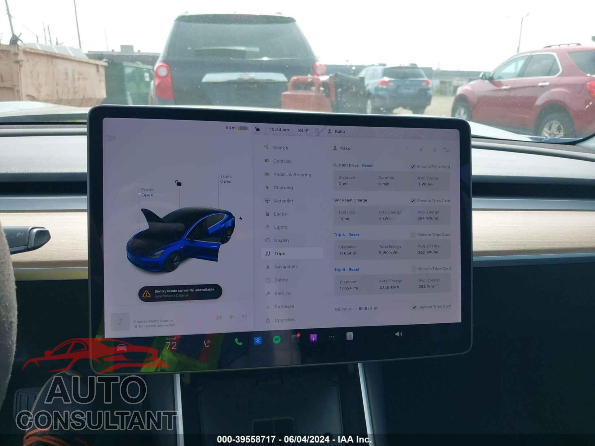 TESLA MODEL 3 2019 - 5YJ3E1EB6KF413351