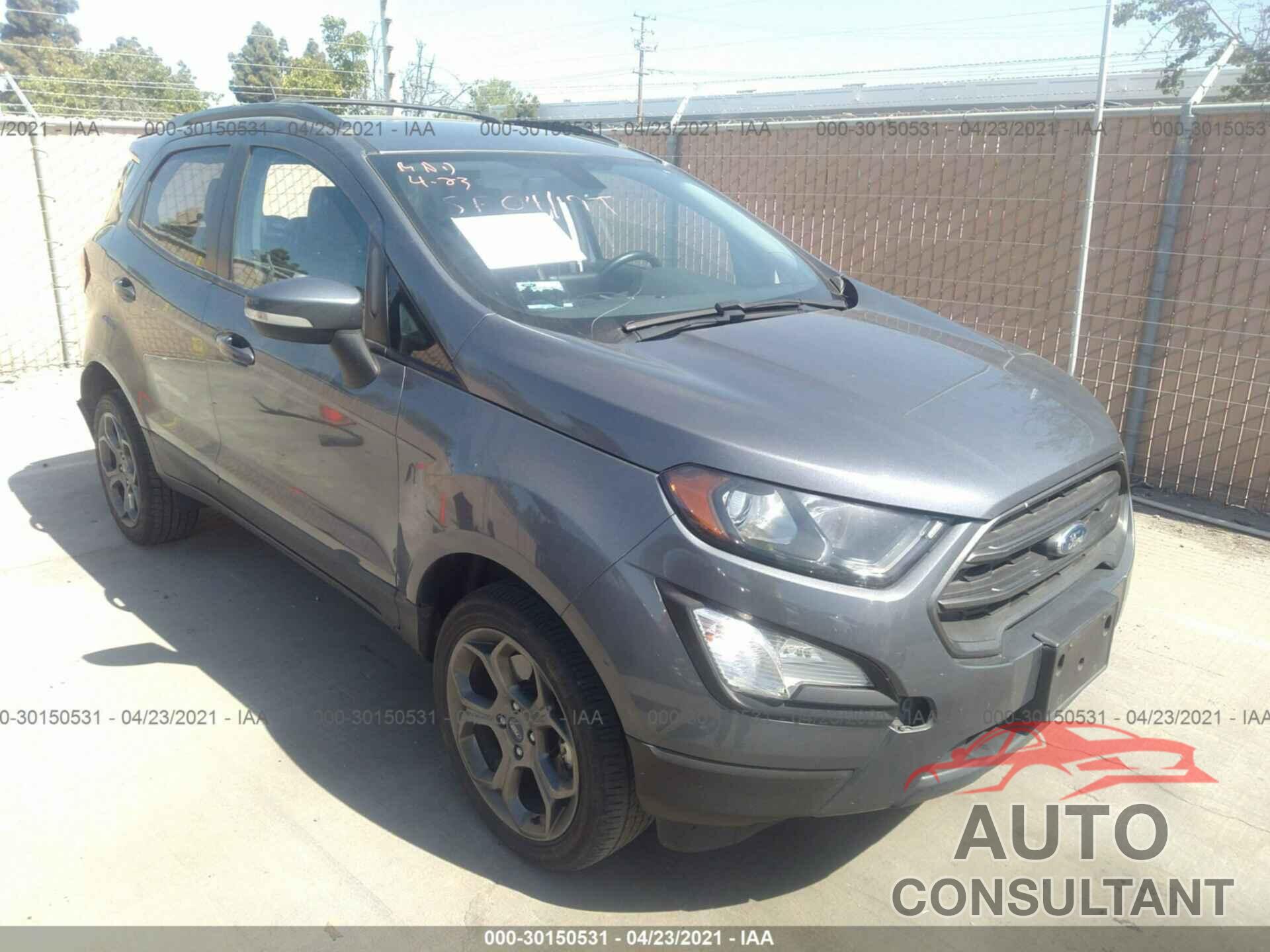 FORD ECOSPORT 2018 - MAJ6P1CL2JC217010