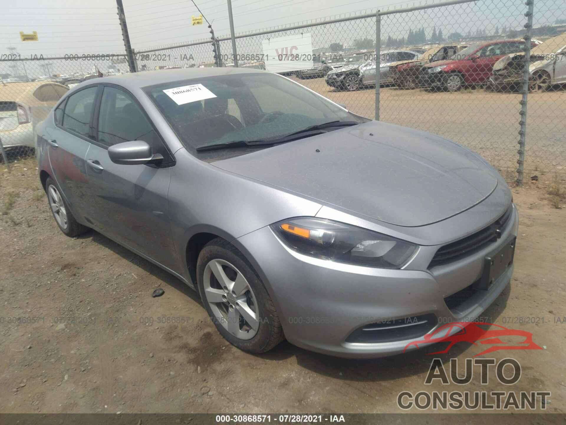 DODGE DART 2016 - 1C3CDFBA5GD652436