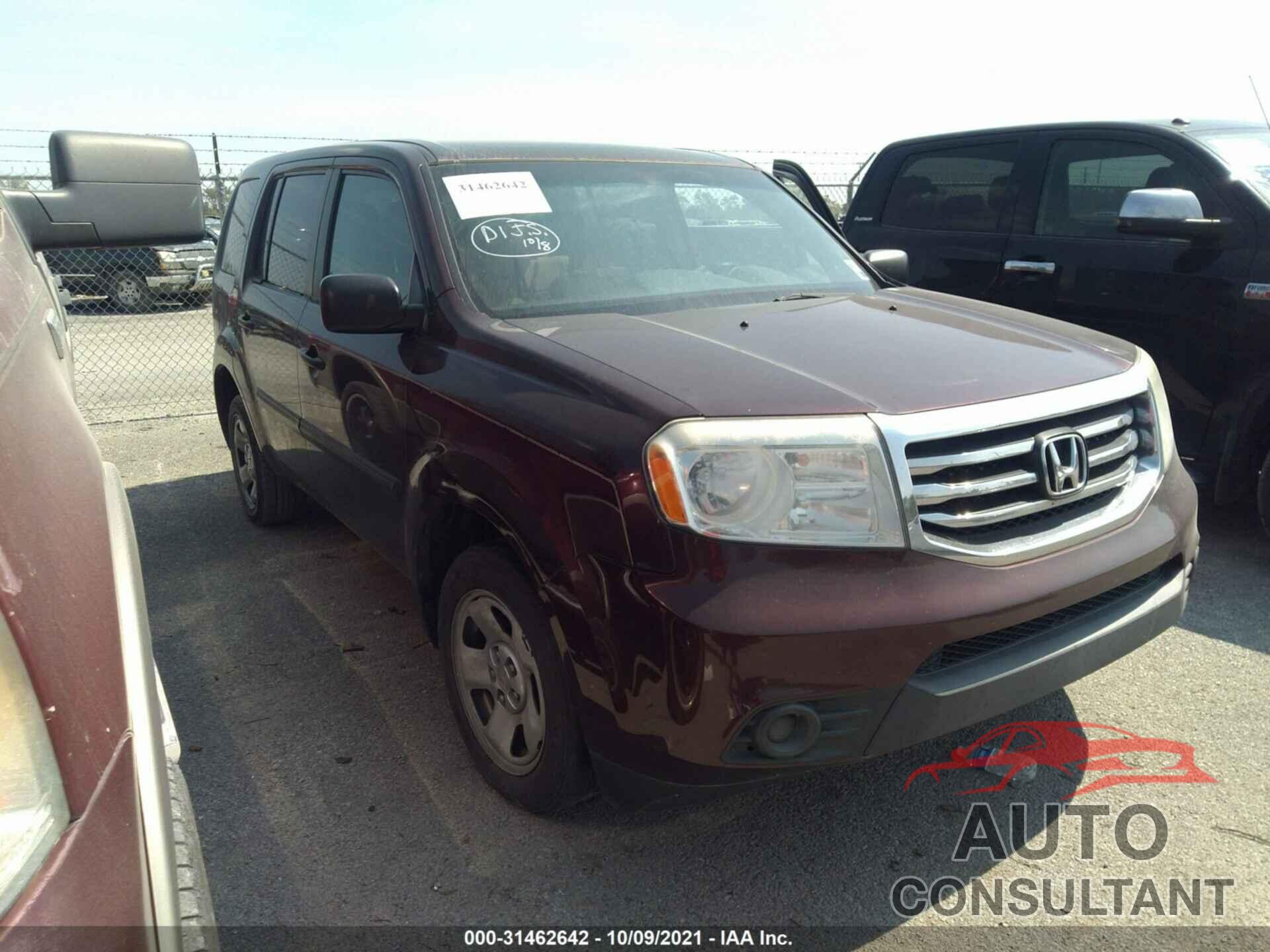 HONDA PILOT 2015 - ZACCJBAT4GPD13782