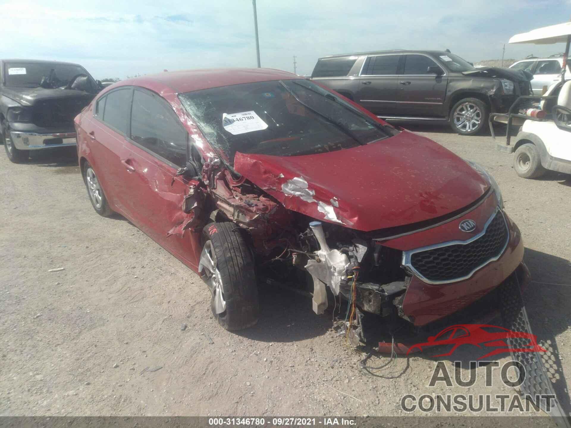 KIA FORTE 2016 - KNAFK4A61G5562367