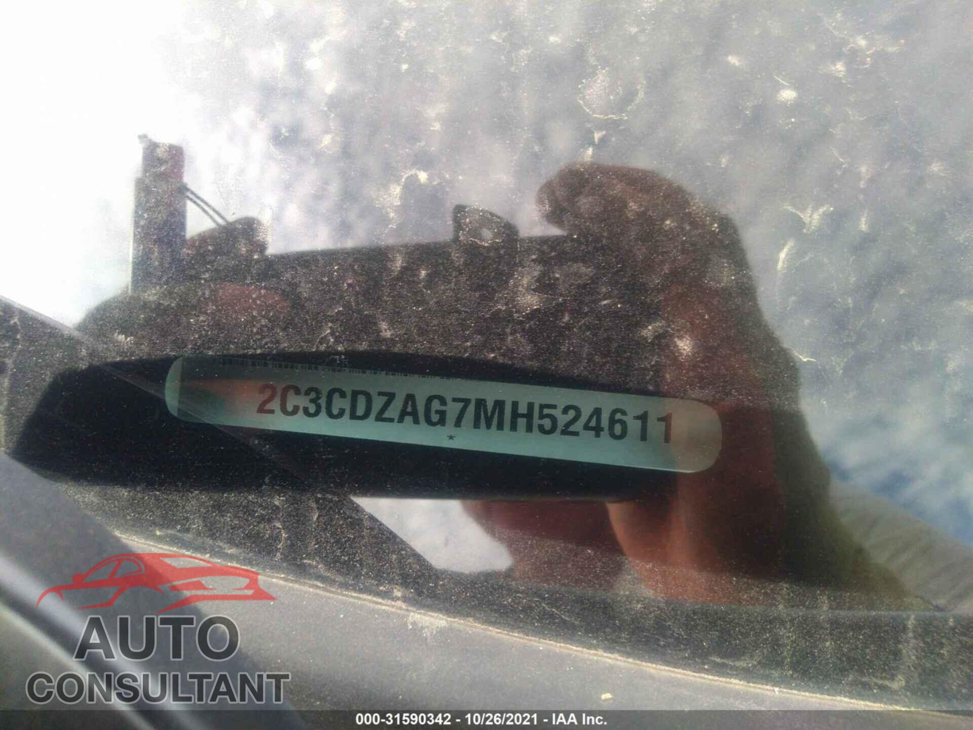 DODGE CHALLENGER 2021 - 2C3CDZAG7MH524611