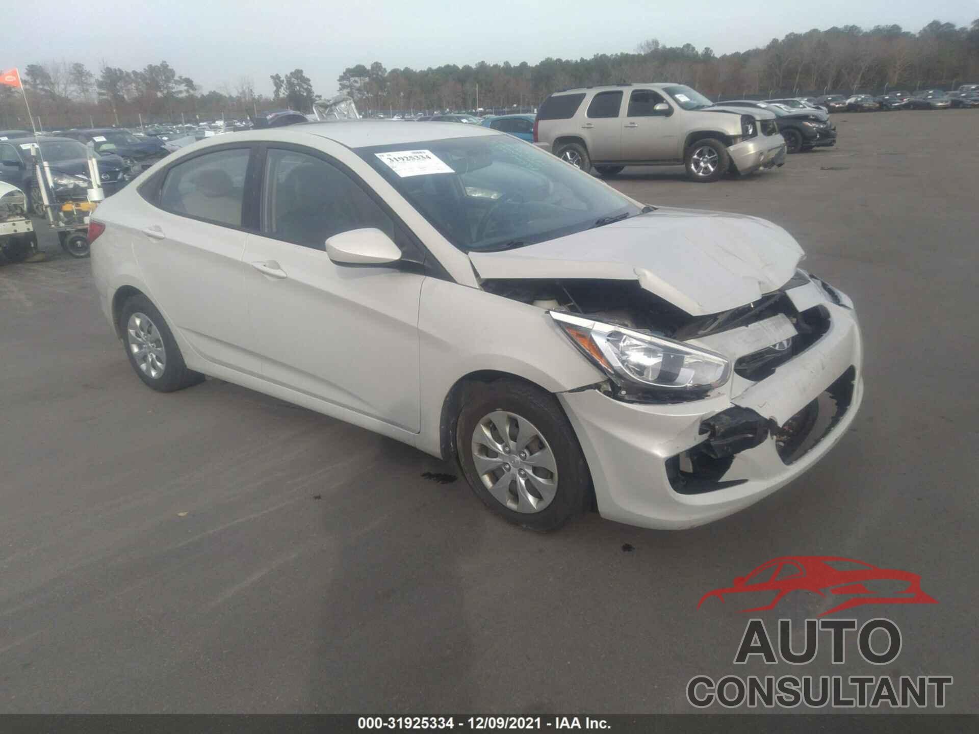 HYUNDAI ACCENT 2016 - KMHCT4AE9GU062727