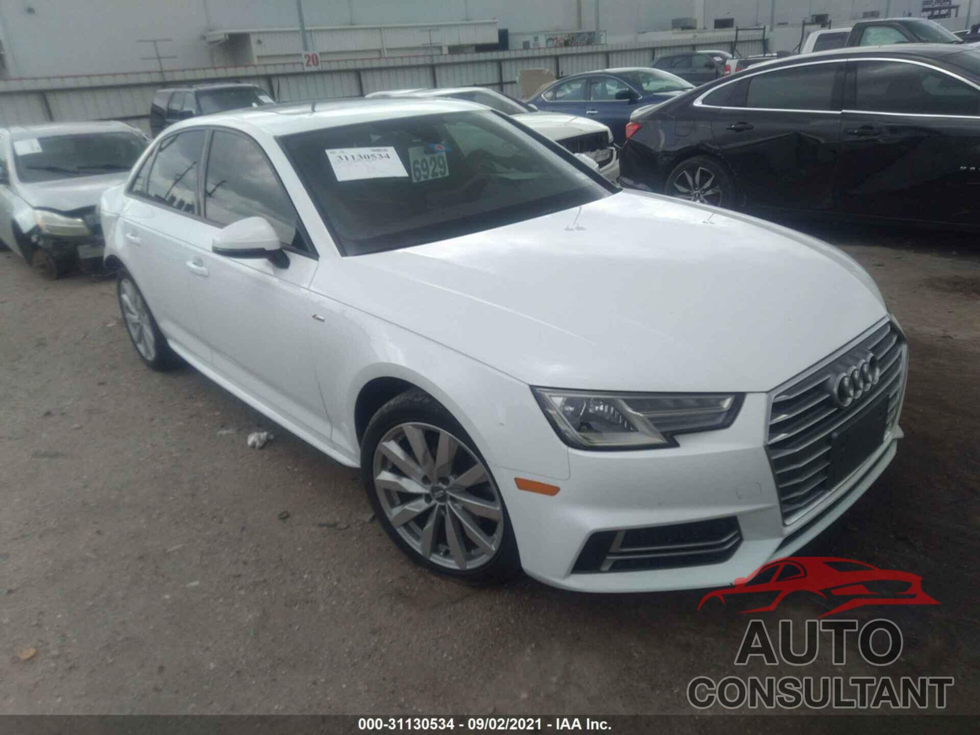 AUDI A4 2018 - WAUKMAF42JA025763