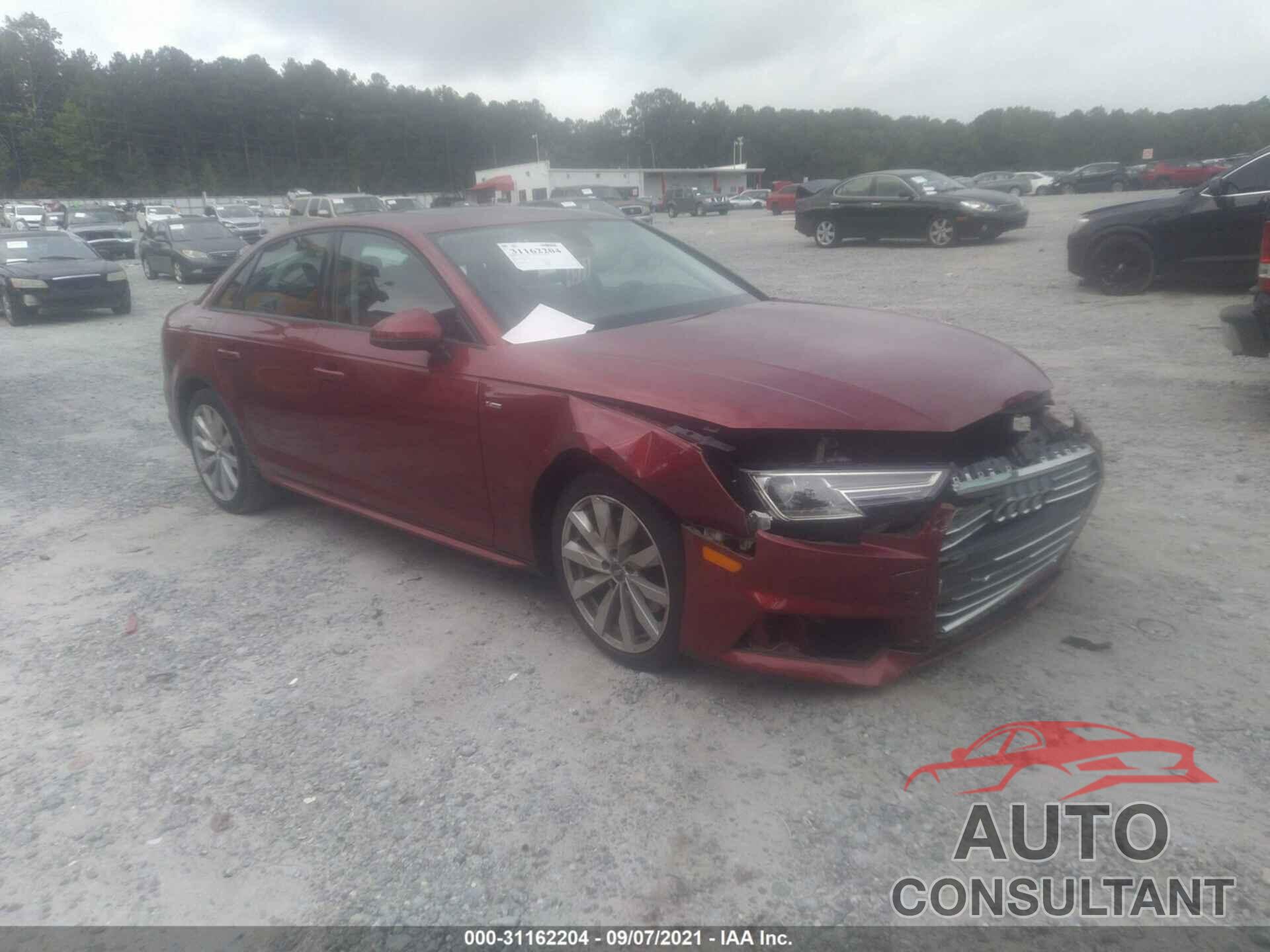 AUDI A4 2018 - WAUKMAF45JA010092