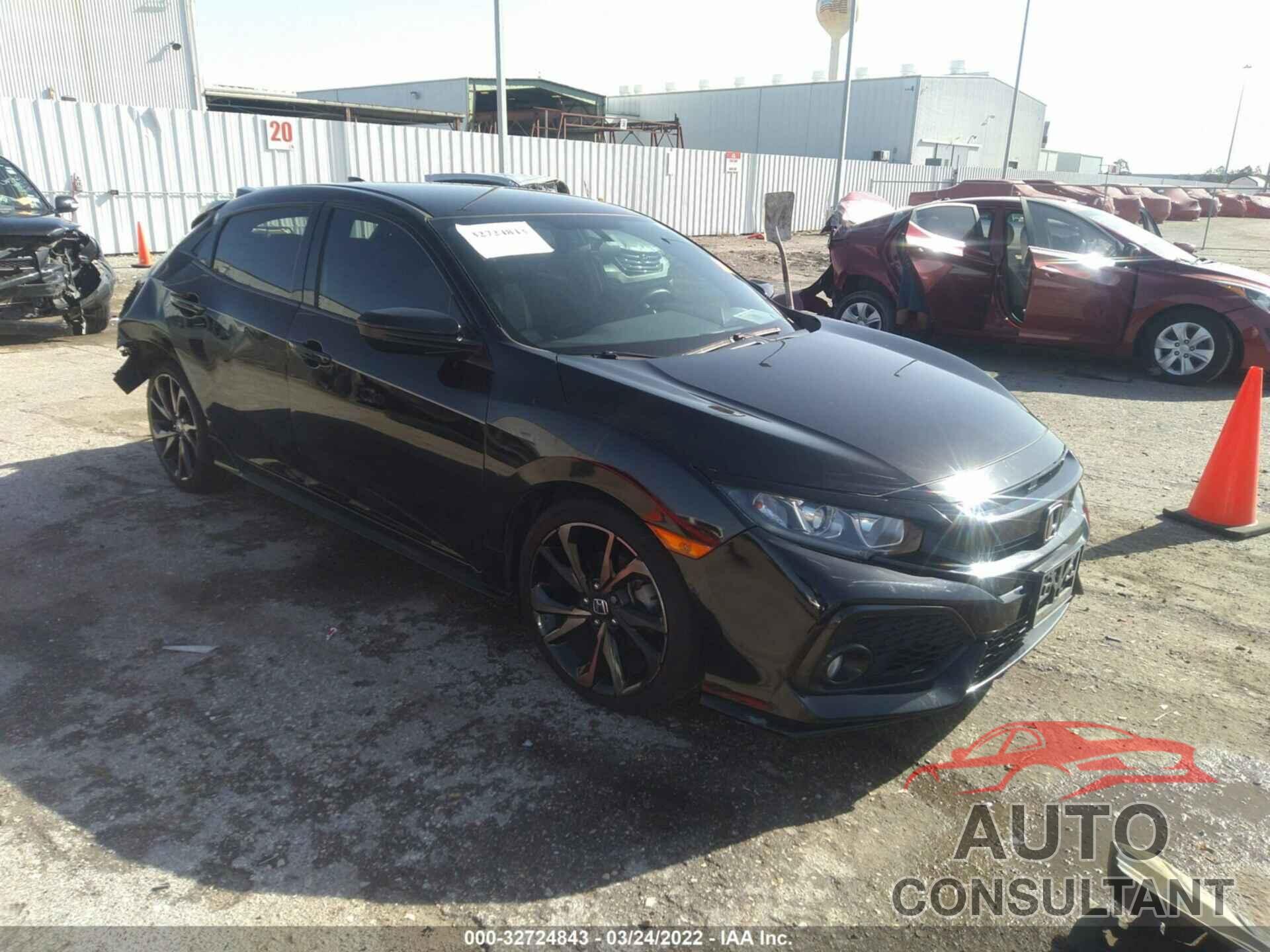 HONDA CIVIC HATCHBACK 2018 - SHHFK7H43JU226006