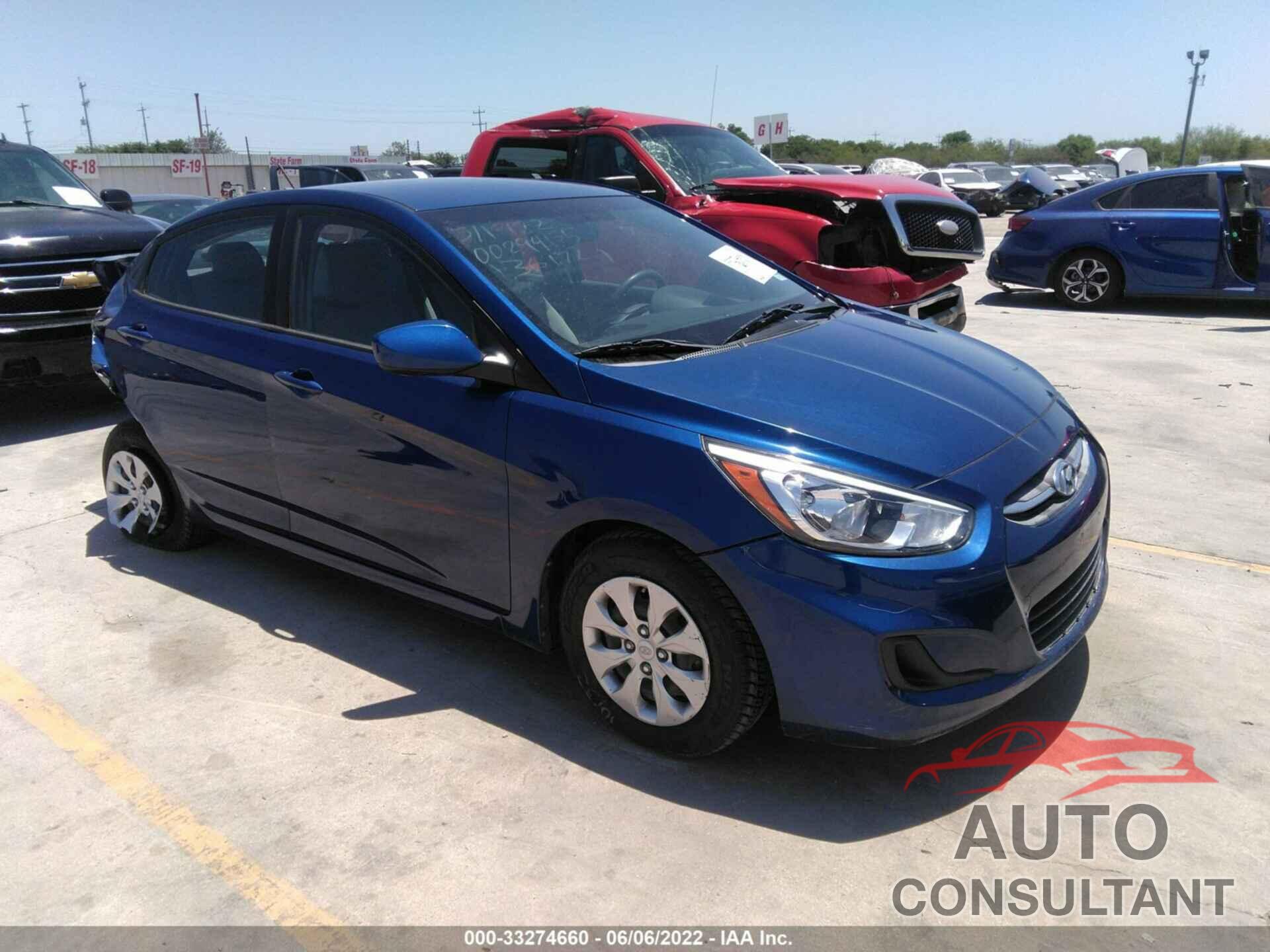 HYUNDAI ACCENT 2016 - KMHCT4AE3GU036172