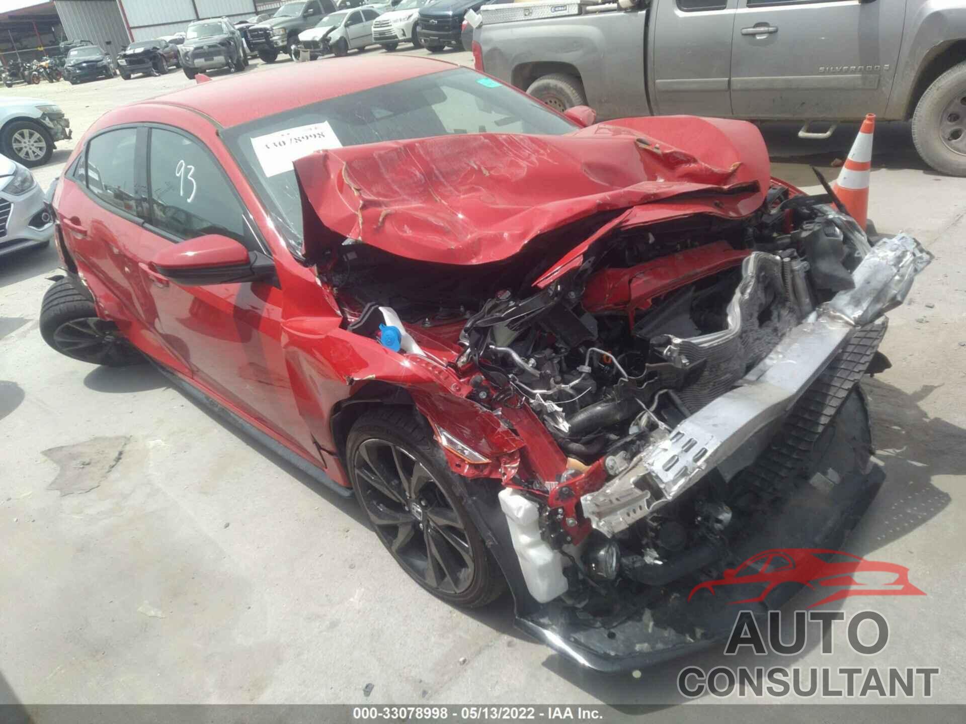 HONDA CIVIC HATCHBACK 2019 - SHHFK7H44KU211158
