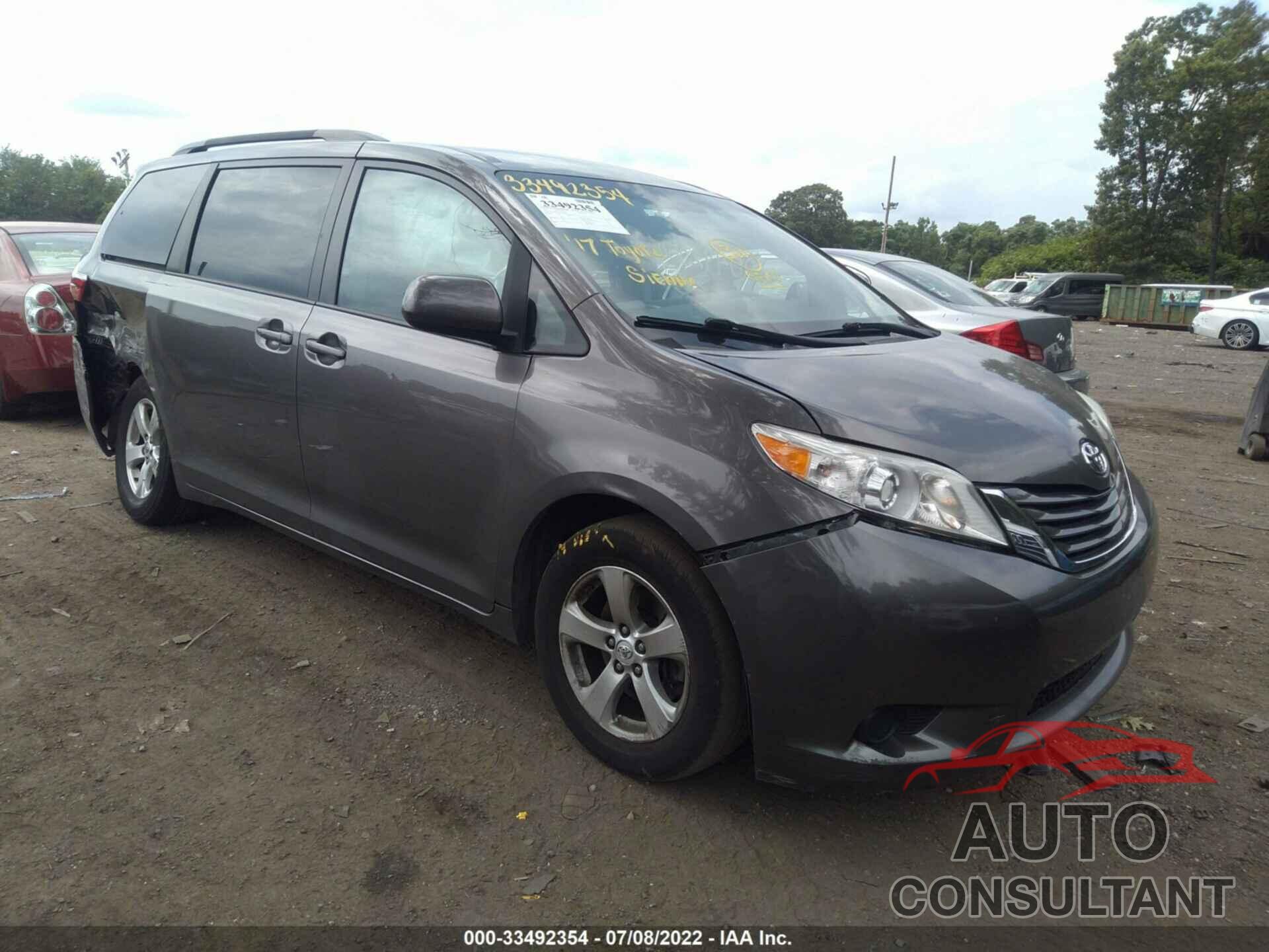 TOYOTA SIENNA 2017 - 5TDKZ3DC8HS796803