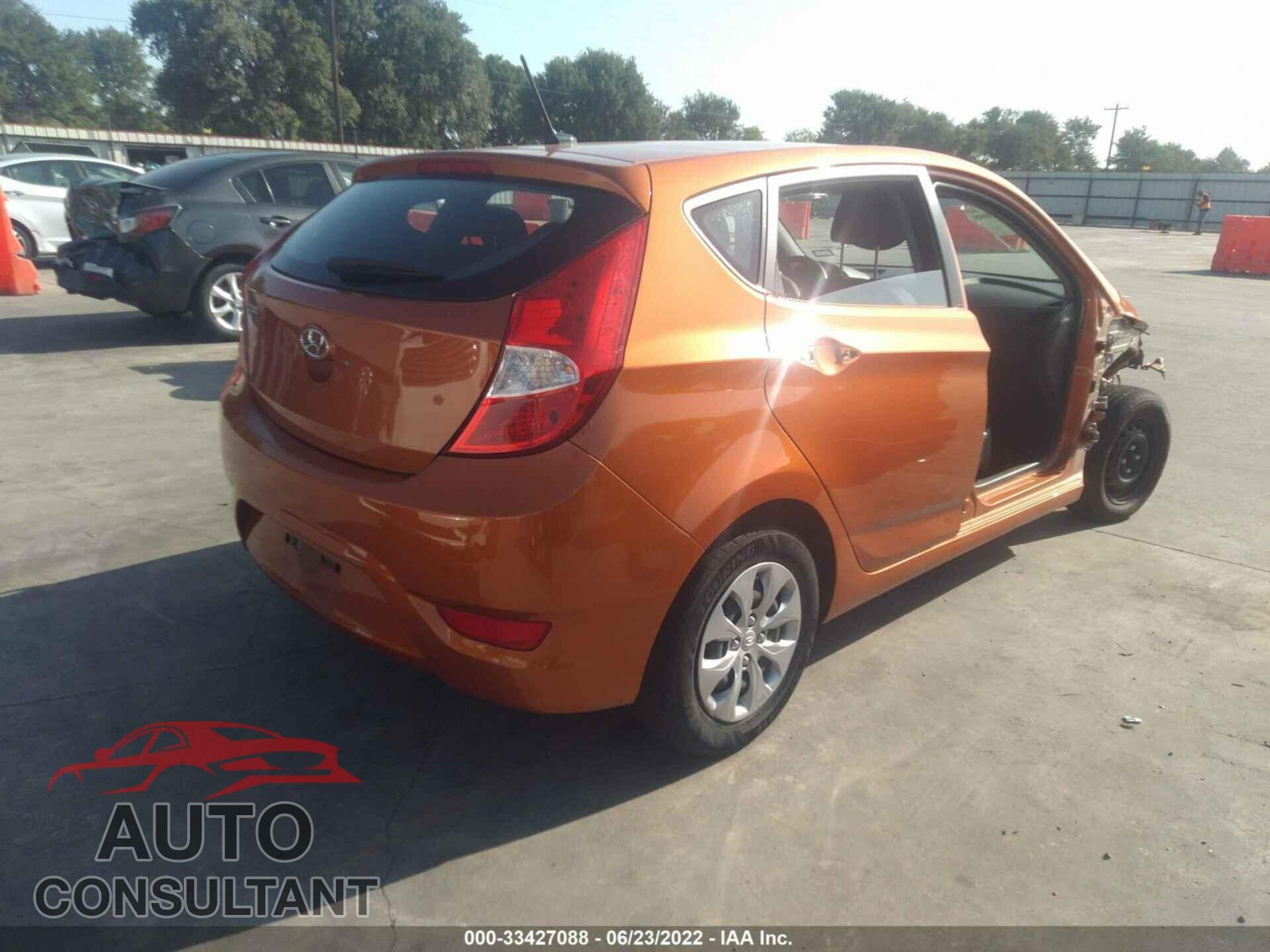 HYUNDAI ACCENT 2017 - KMHCT5AE1HU326546