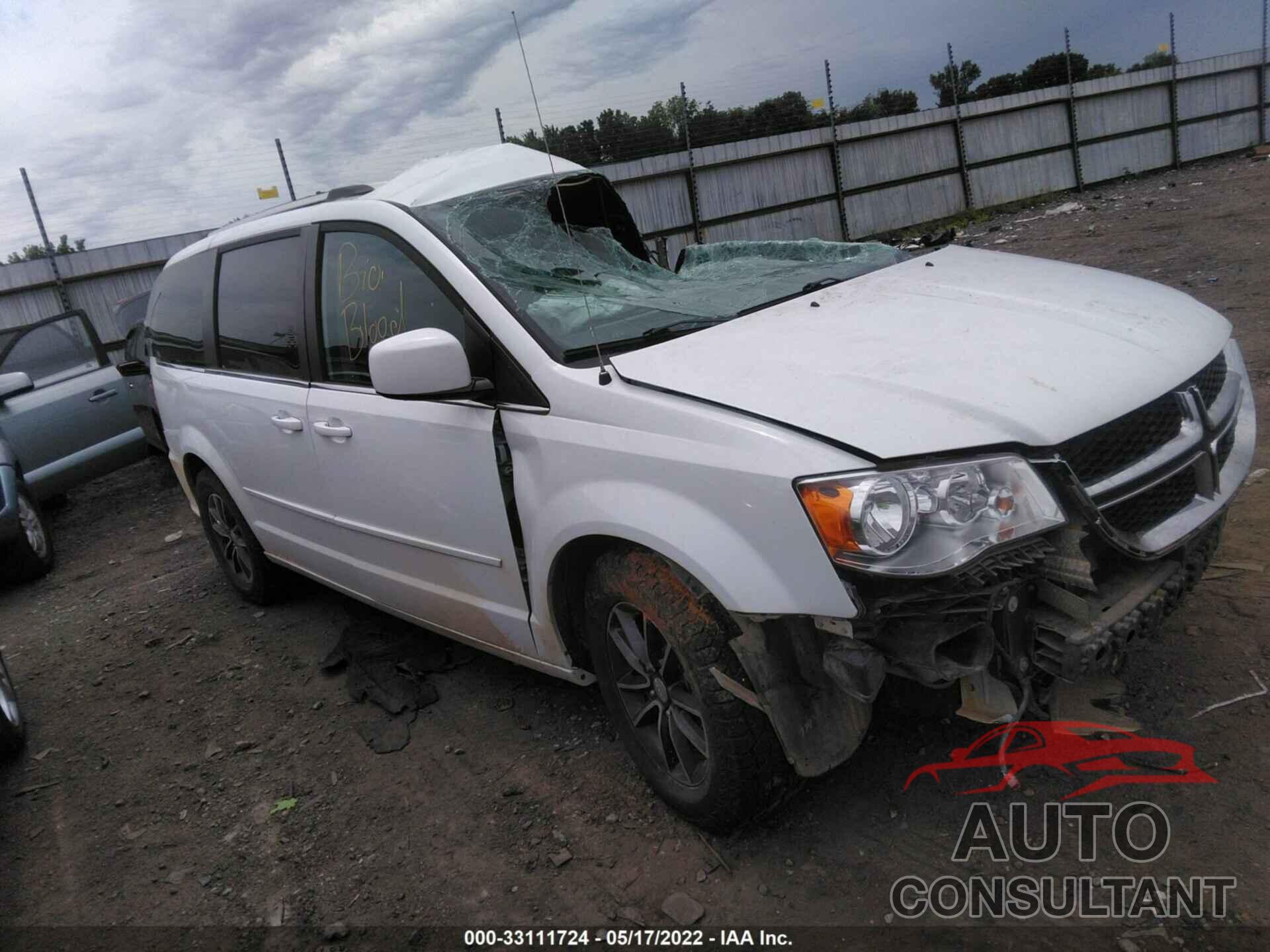 DODGE GRAND CARAVAN 2017 - 2C4RDGCGXHR691410