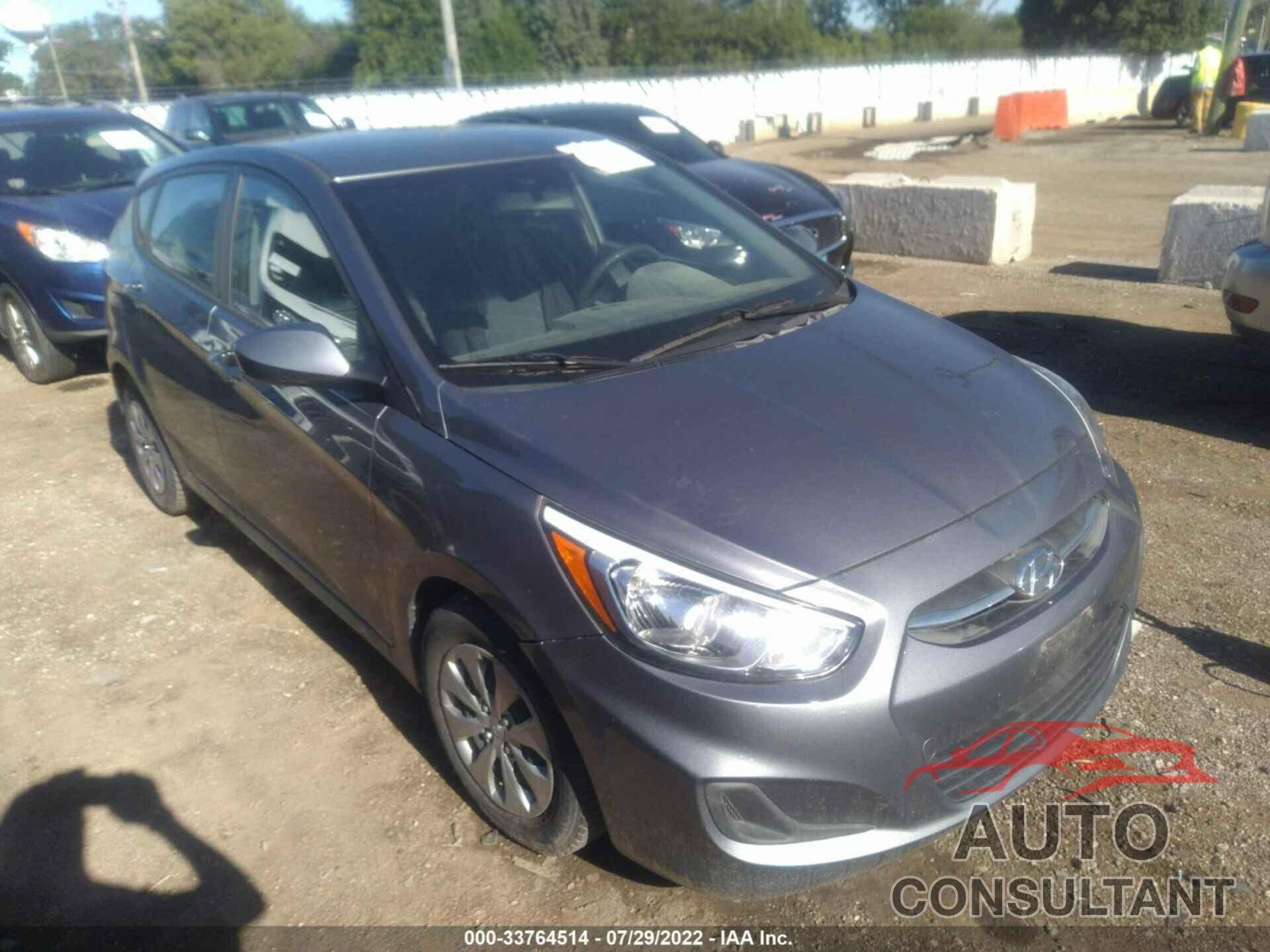 HYUNDAI ACCENT 2017 - KMHCT5AE6HU305479