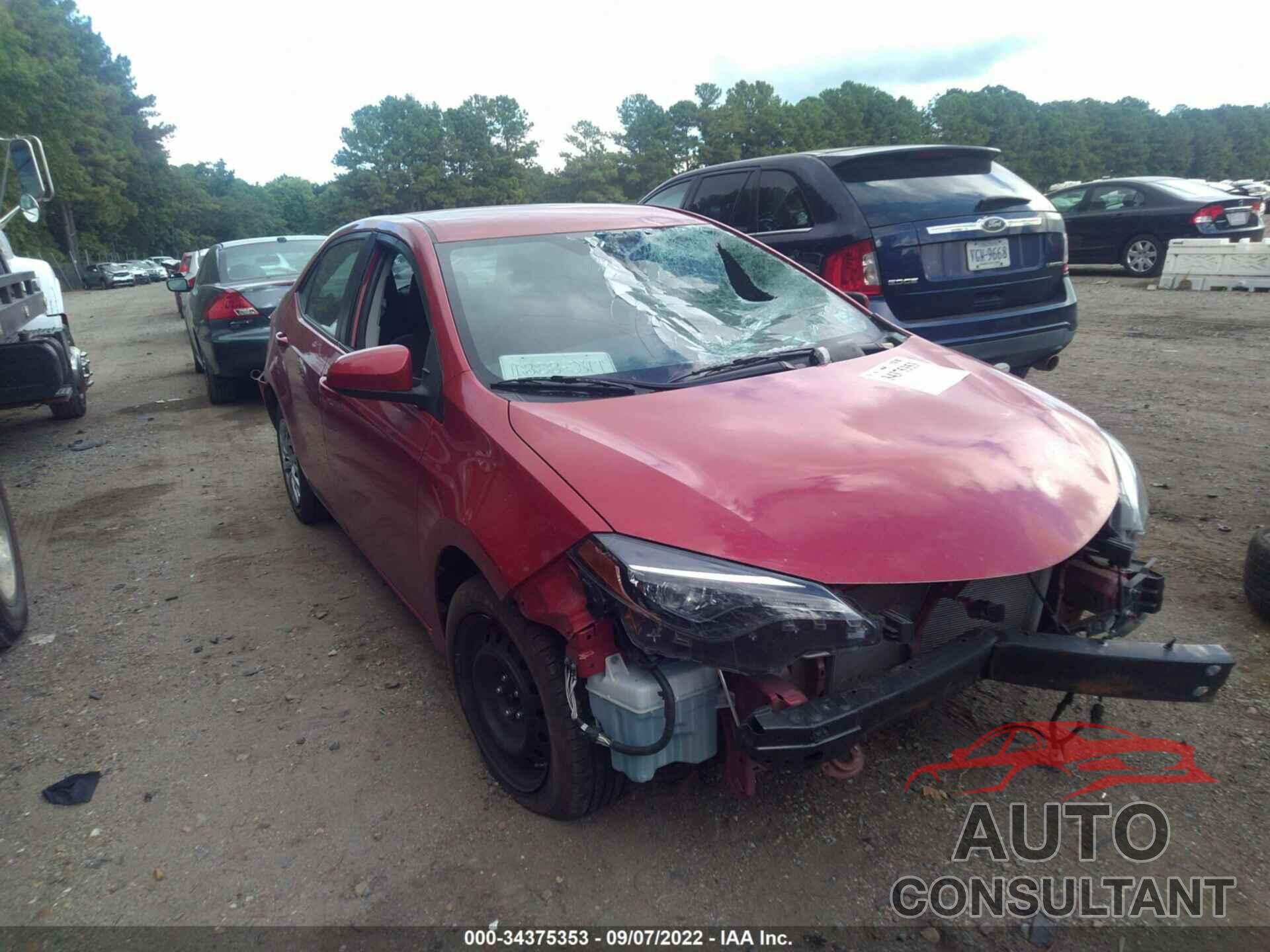 TOYOTA COROLLA 2019 - 5YFBURHE3KP918979