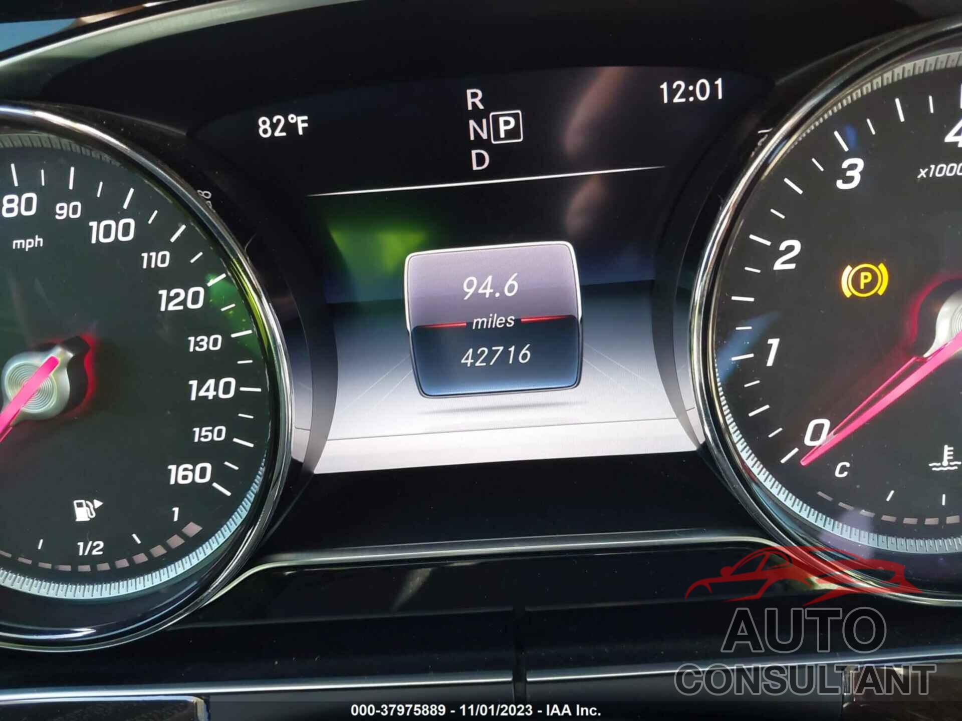 MERCEDES-BENZ E-CLASS 2019 - WDDZF4JB2KA646494