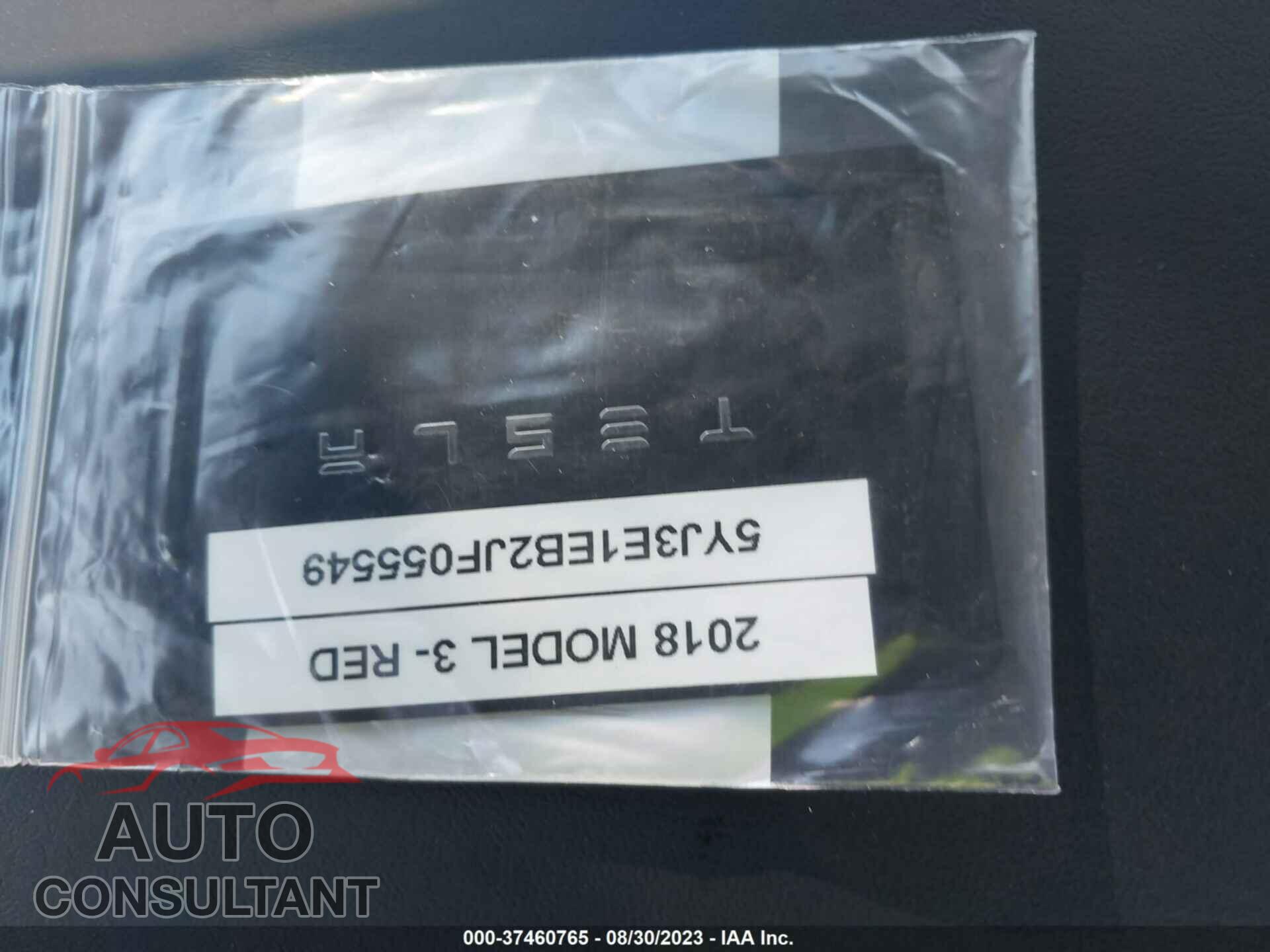 TESLA MODEL 3 2018 - 5YJ3E1EB2JF055549