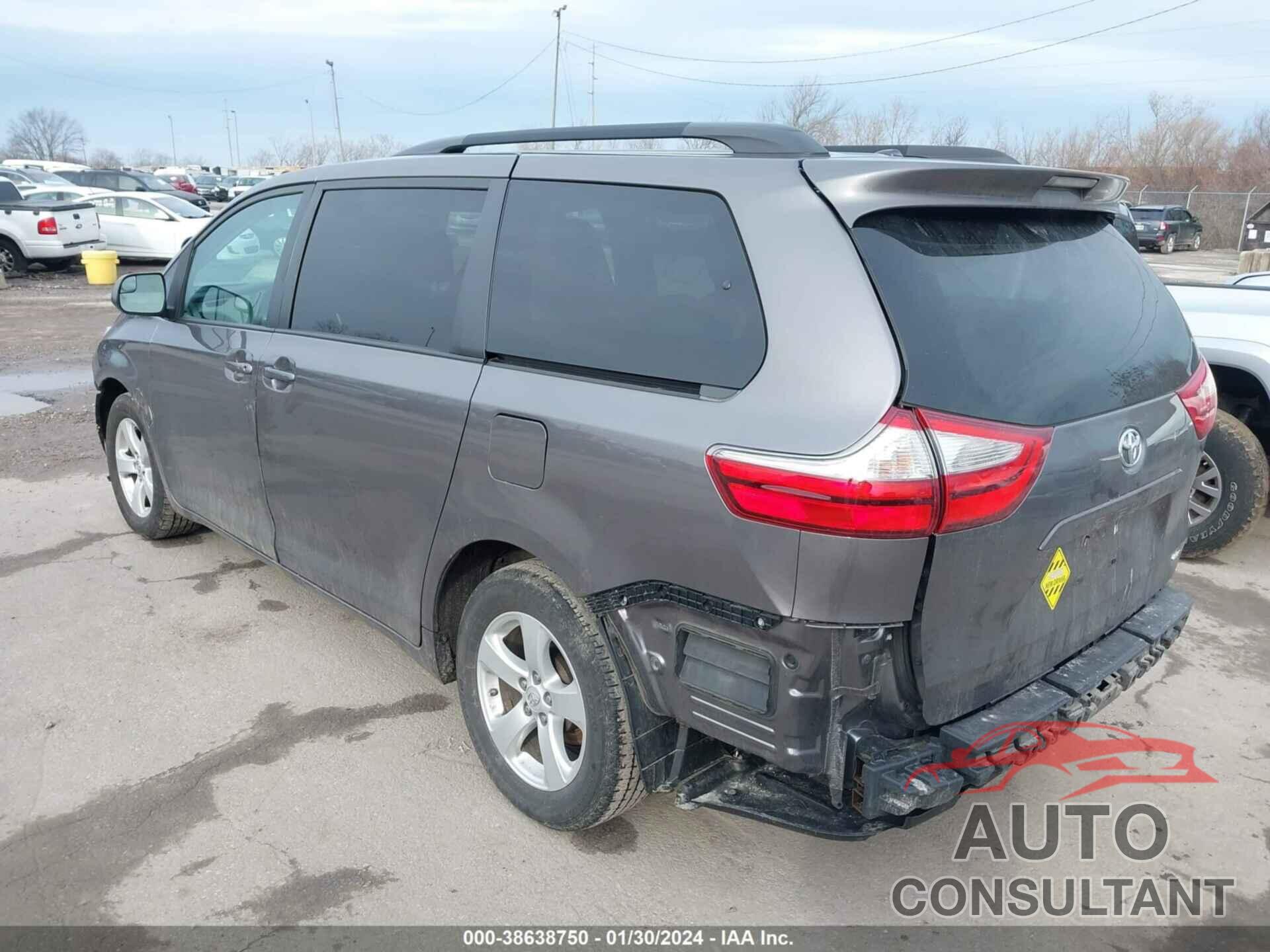 TOYOTA SIENNA 2017 - 5TDKZ3DC5HS852518