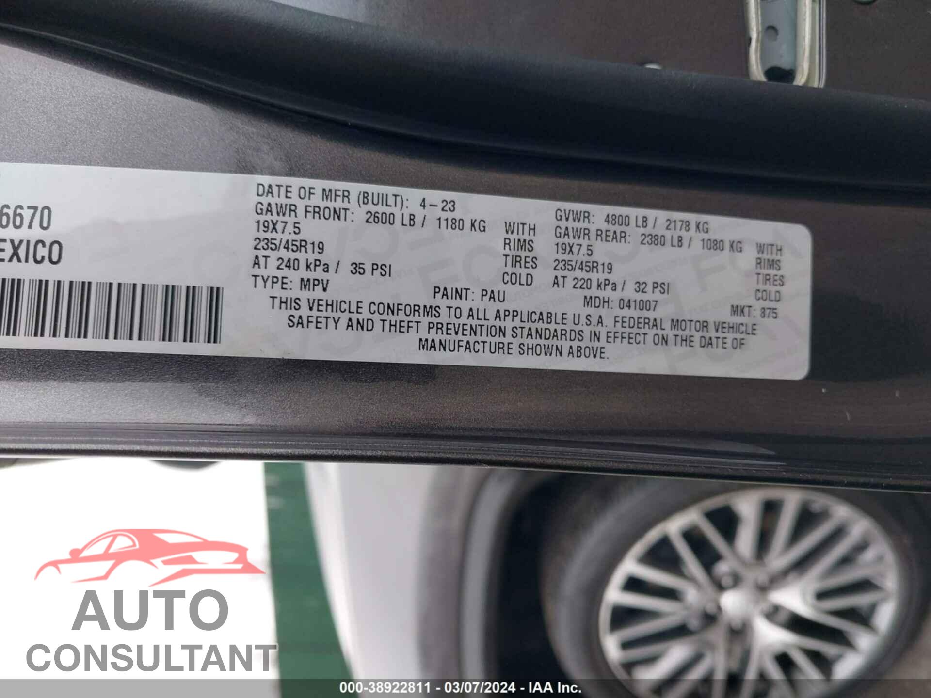 JEEP COMPASS 2023 - 3C4NJDCN7PT536670