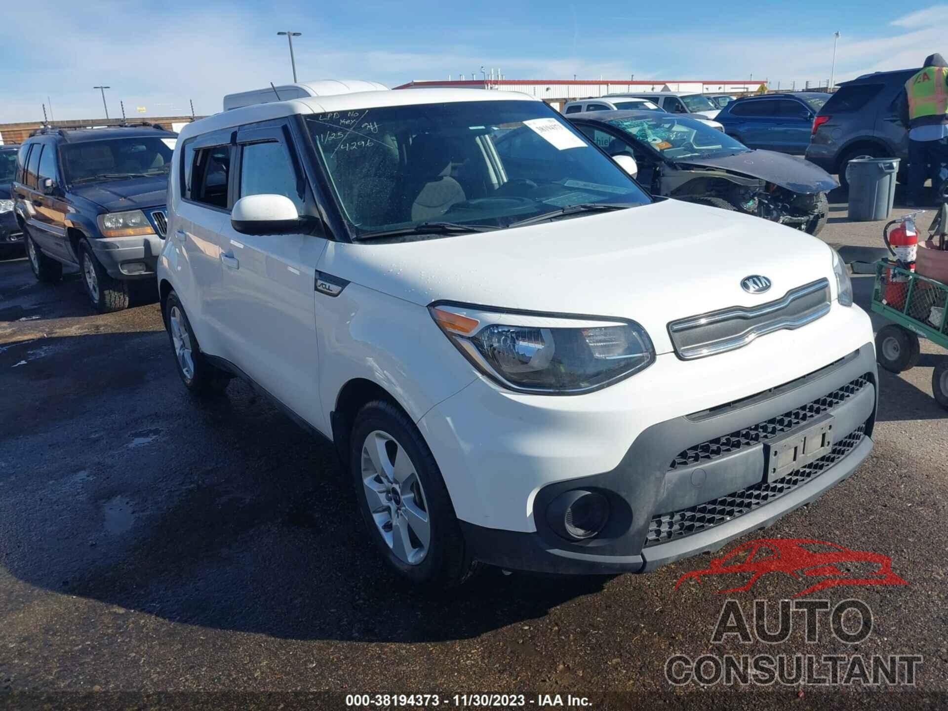 KIA SOUL 2019 - KNDJN2A27K7684296