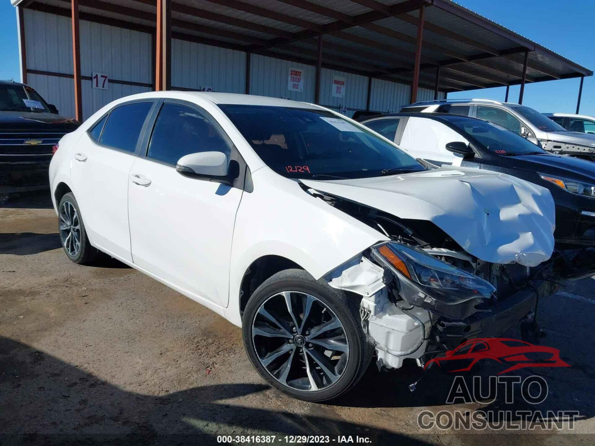 TOYOTA COROLLA 2019 - 5YFBURHE7KP913722