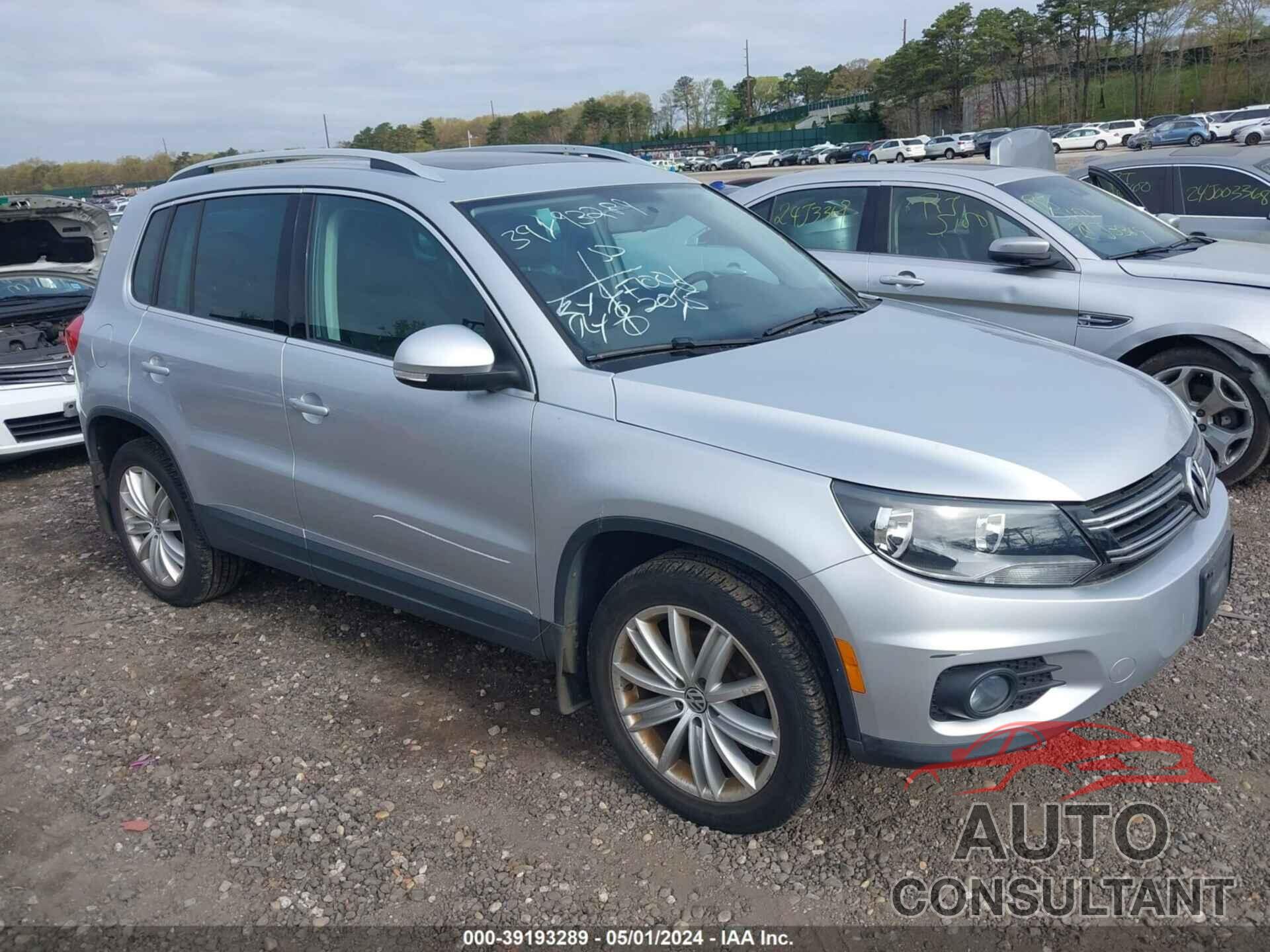 VOLKSWAGEN TIGUAN 2015 - WVGBV7AX3FW101176