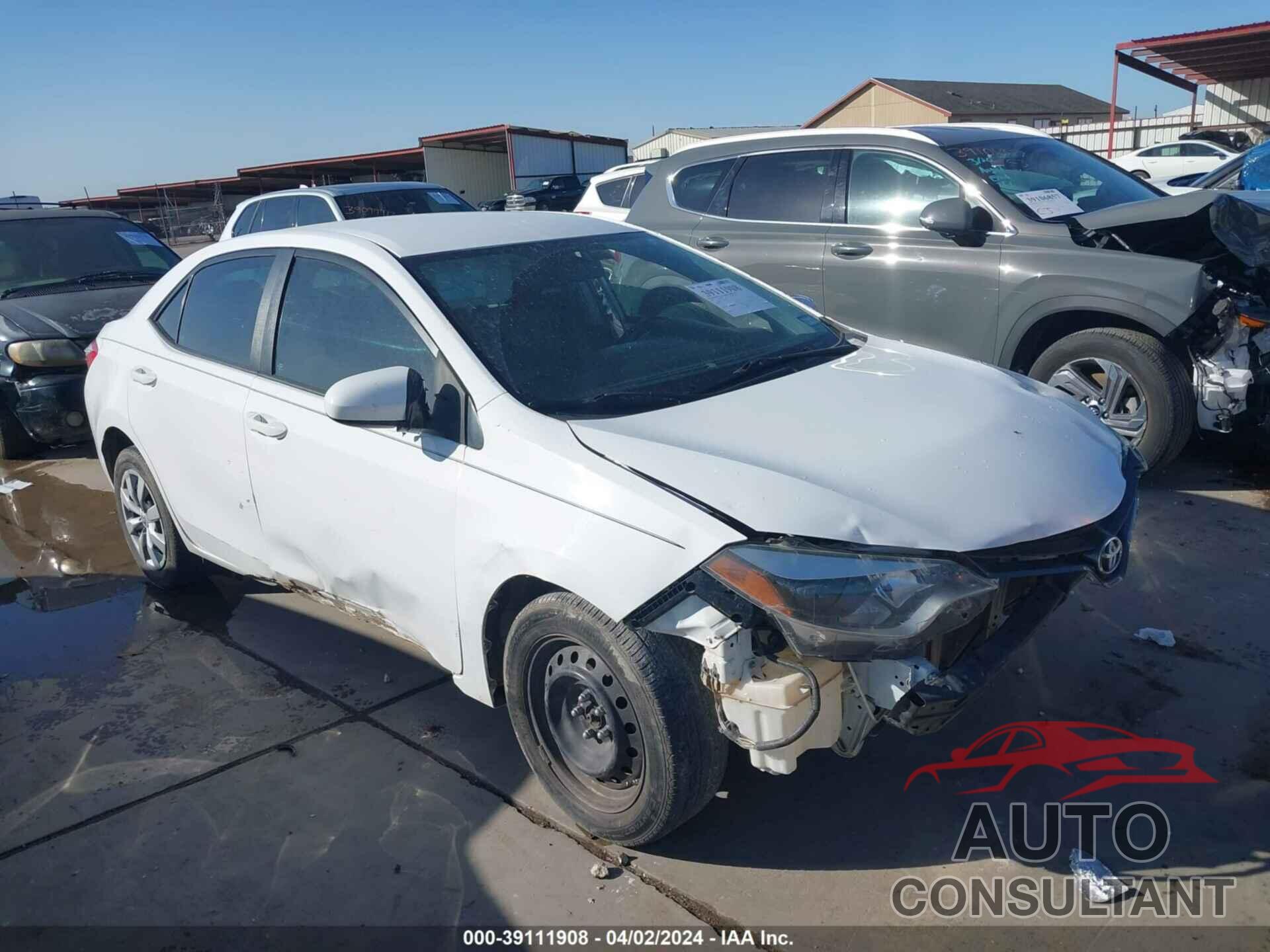TOYOTA COROLLA 2016 - 2T1BURHE4GC707555