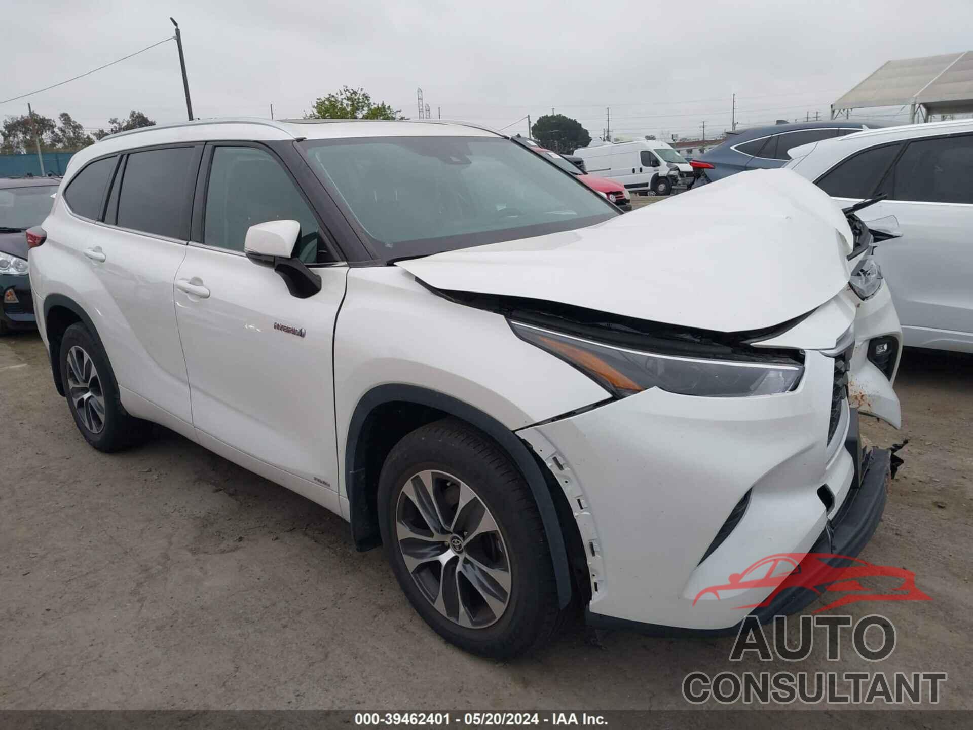 TOYOTA HIGHLANDER 2021 - 5TDHBRCH8MS532490