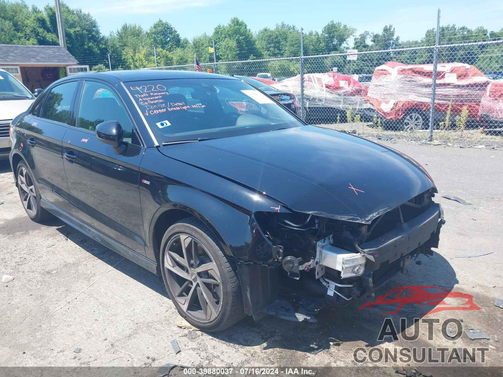 AUDI A3 2020 - WAUJEGFF5LA105624