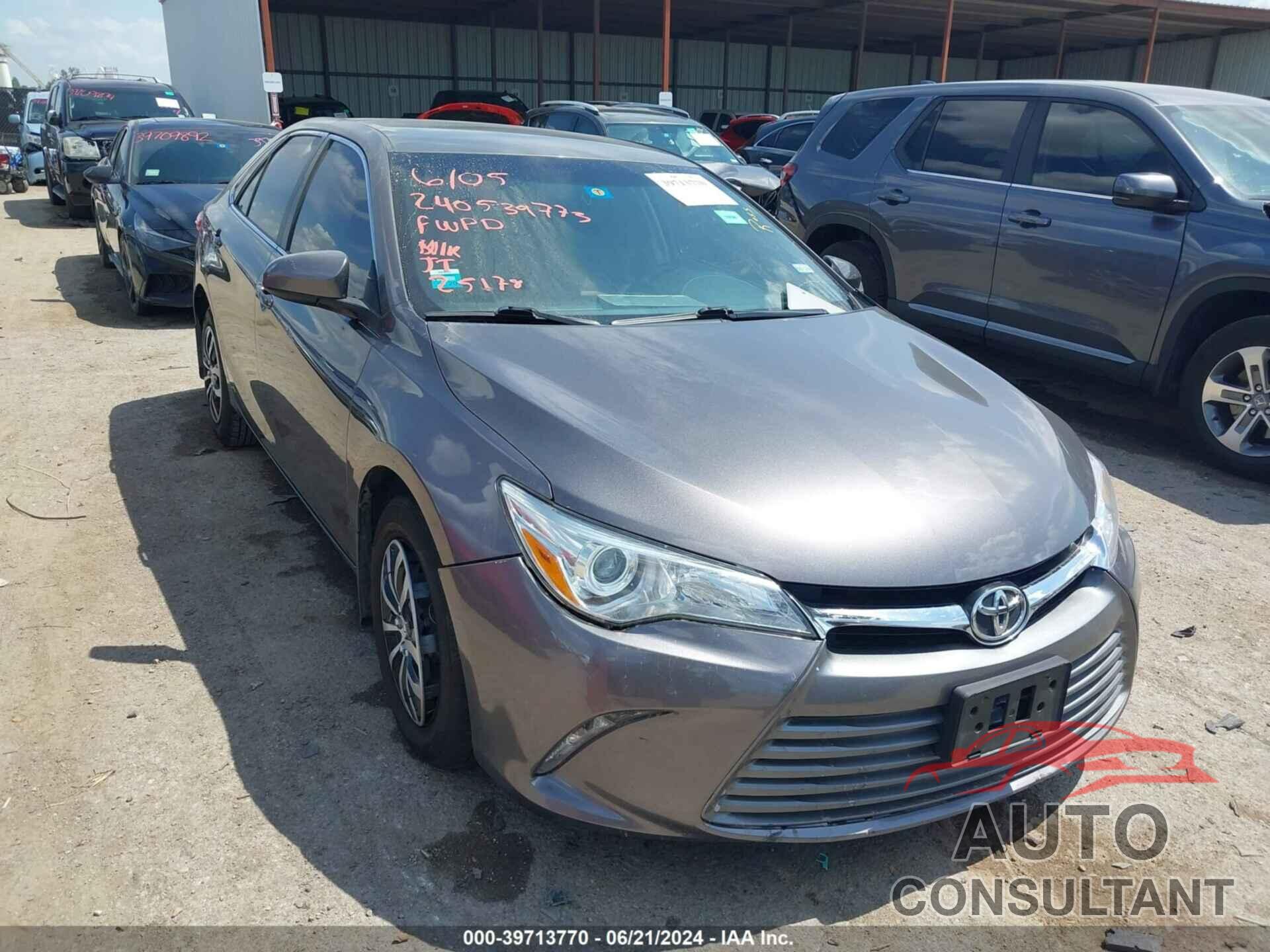 TOYOTA CAMRY 2016 - 4T4BF1FK5GR539630