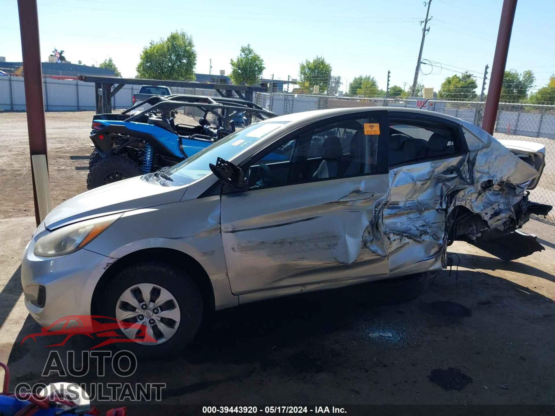 HYUNDAI ACCENT 2017 - KMHCT4AE9HU335943