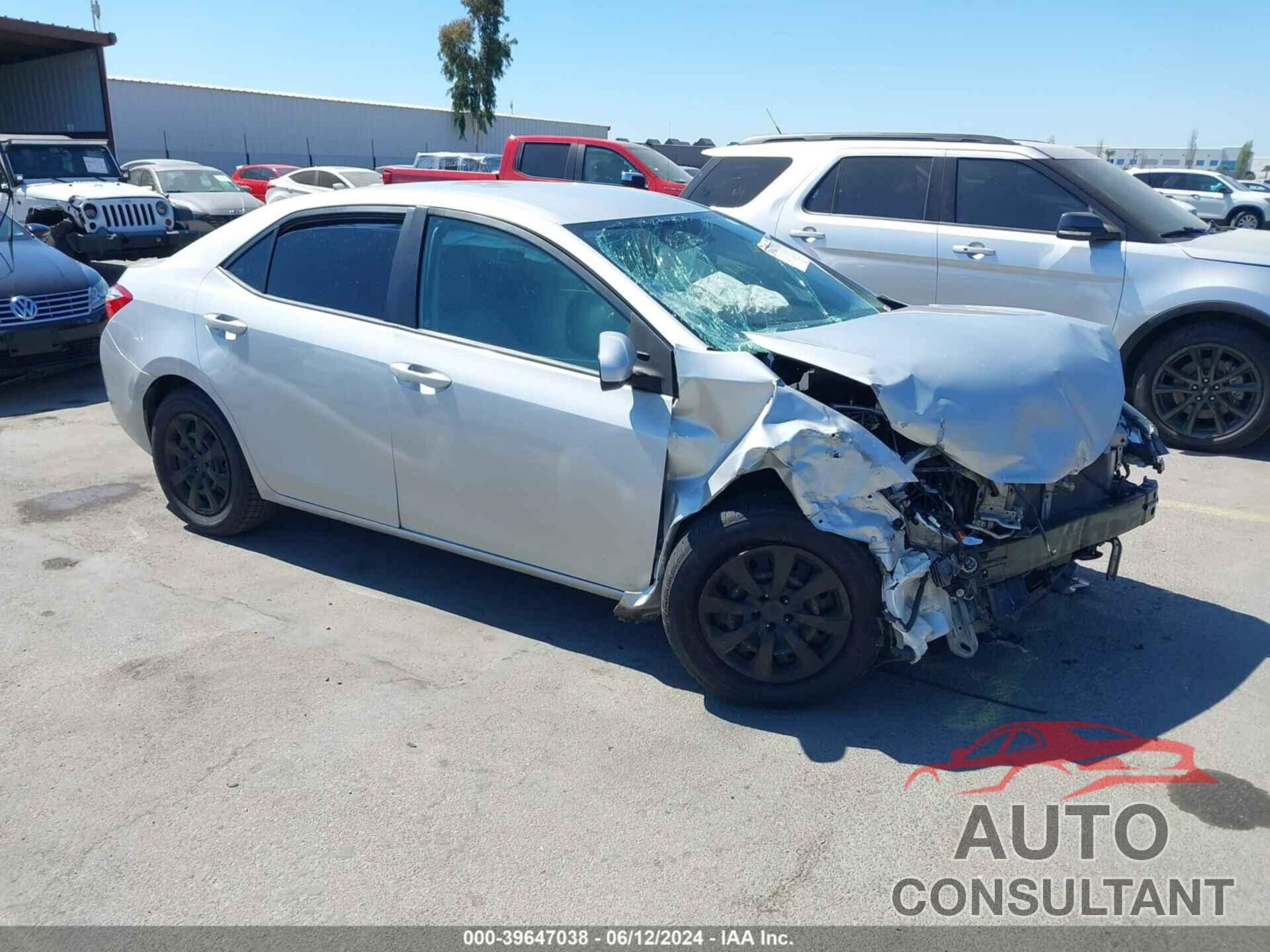 TOYOTA COROLLA 2016 - 5YFBURHE9GP527603