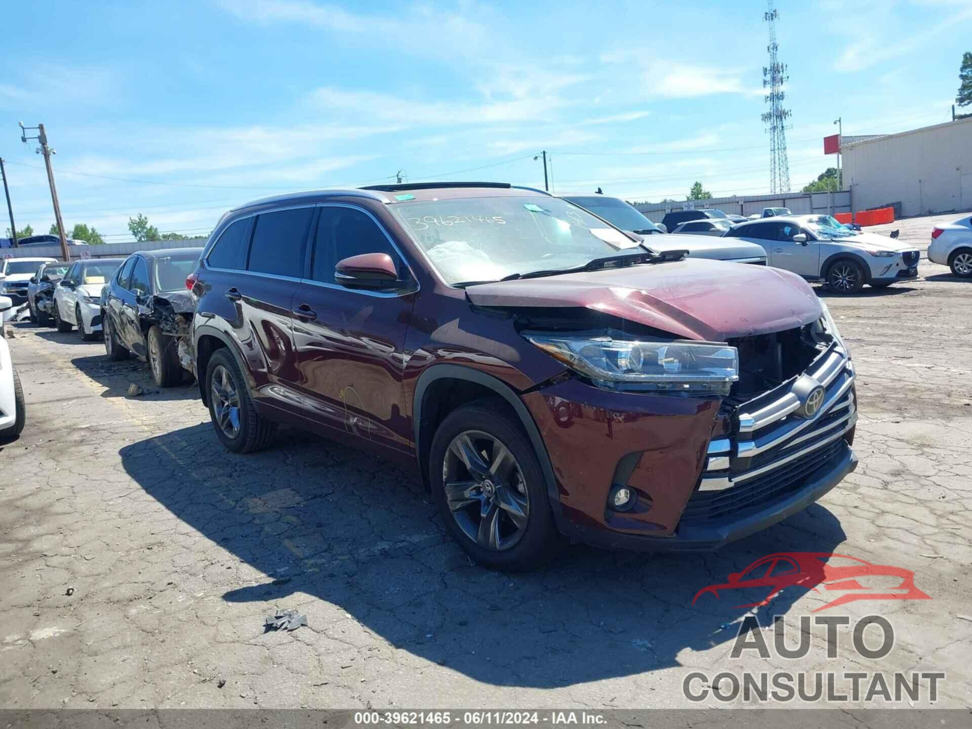 TOYOTA HIGHLANDER 2019 - 5TDDZRFH5KS711413