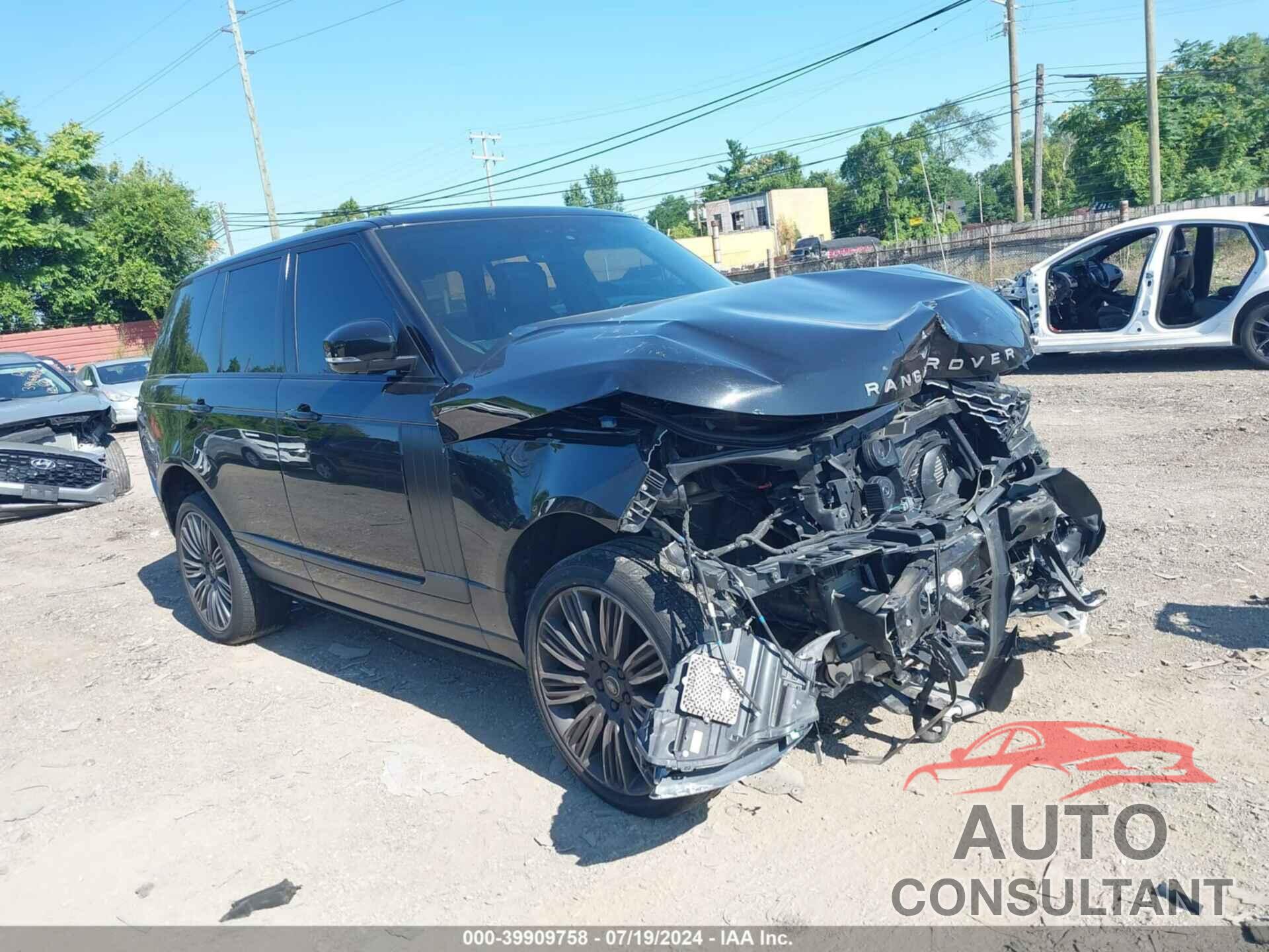 LAND ROVER RANGE ROVER 2018 - SALGS2RE9JA507678