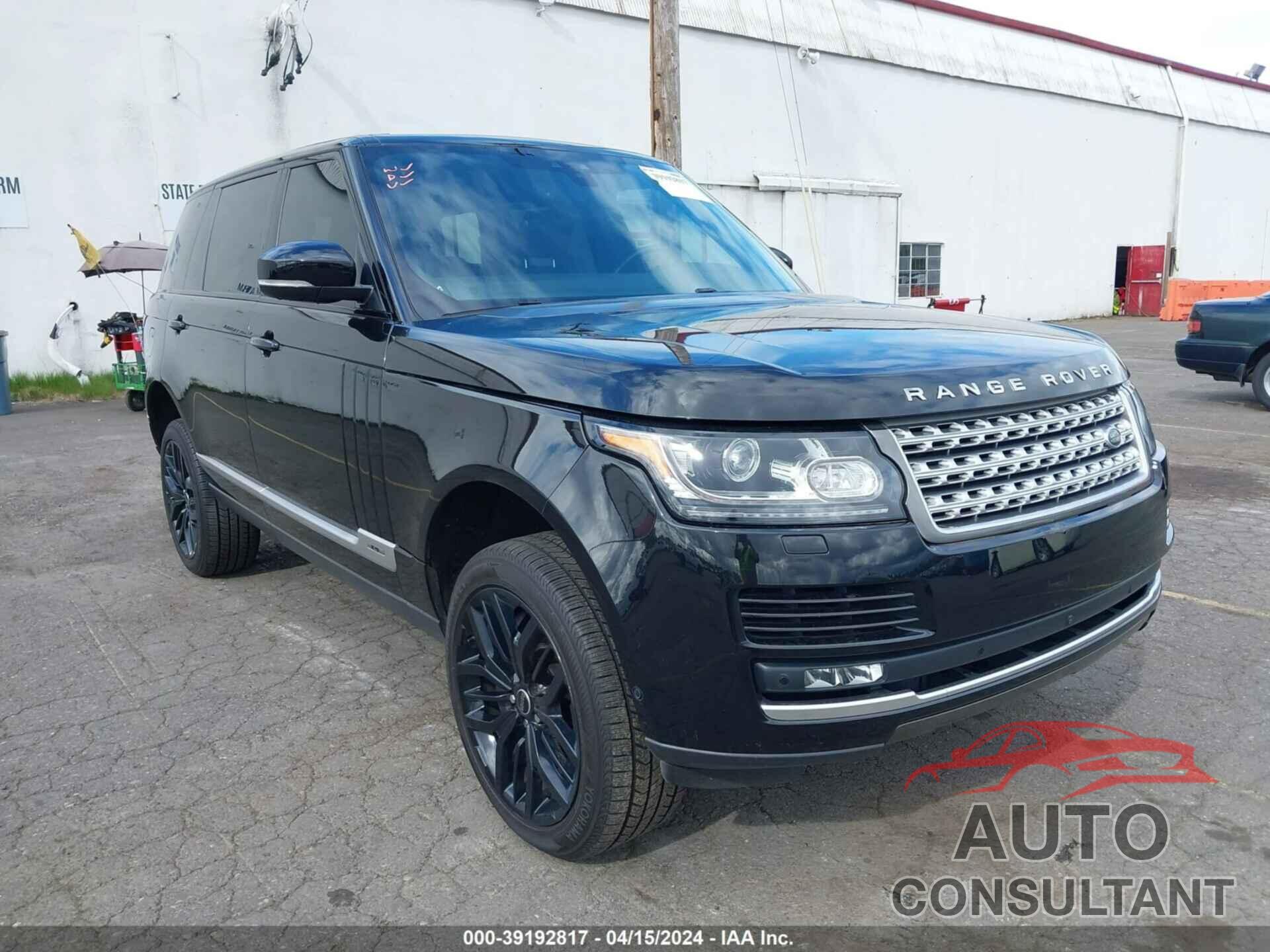 LAND ROVER RANGE ROVER 2017 - SALGS5FEXHA361582