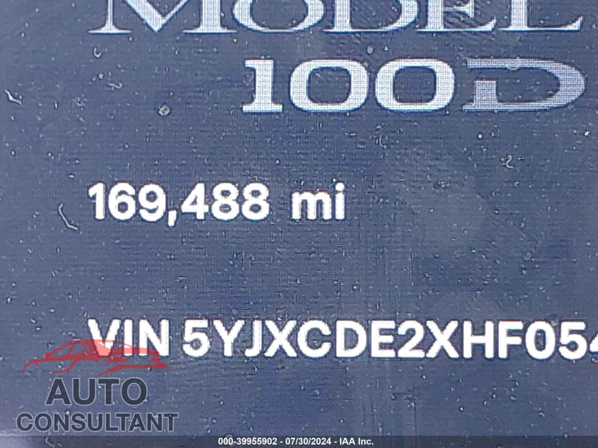 TESLA MODEL X 2017 - 5YJXCDE2XHF054149