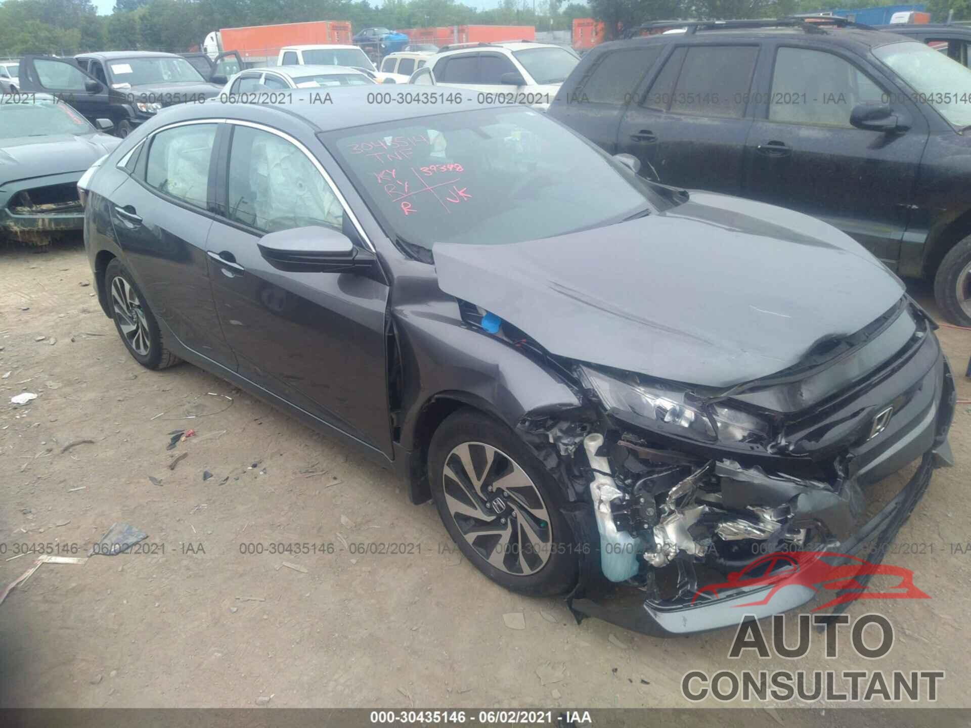 HONDA CIVIC HATCHBACK 2017 - SHHFK7H21HU226952