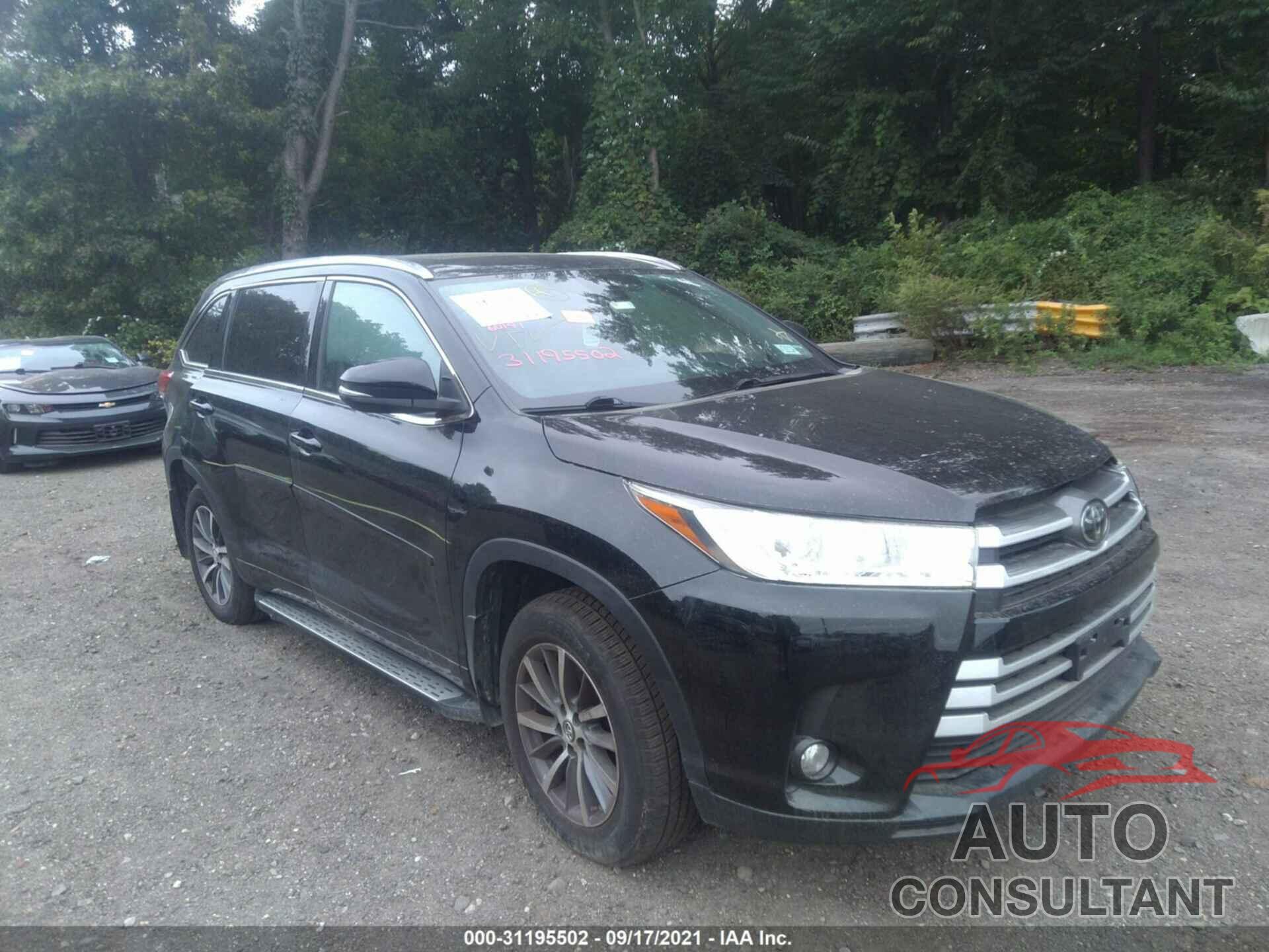 TOYOTA HIGHLANDER 2017 - 5TDJZRFH1HS384603