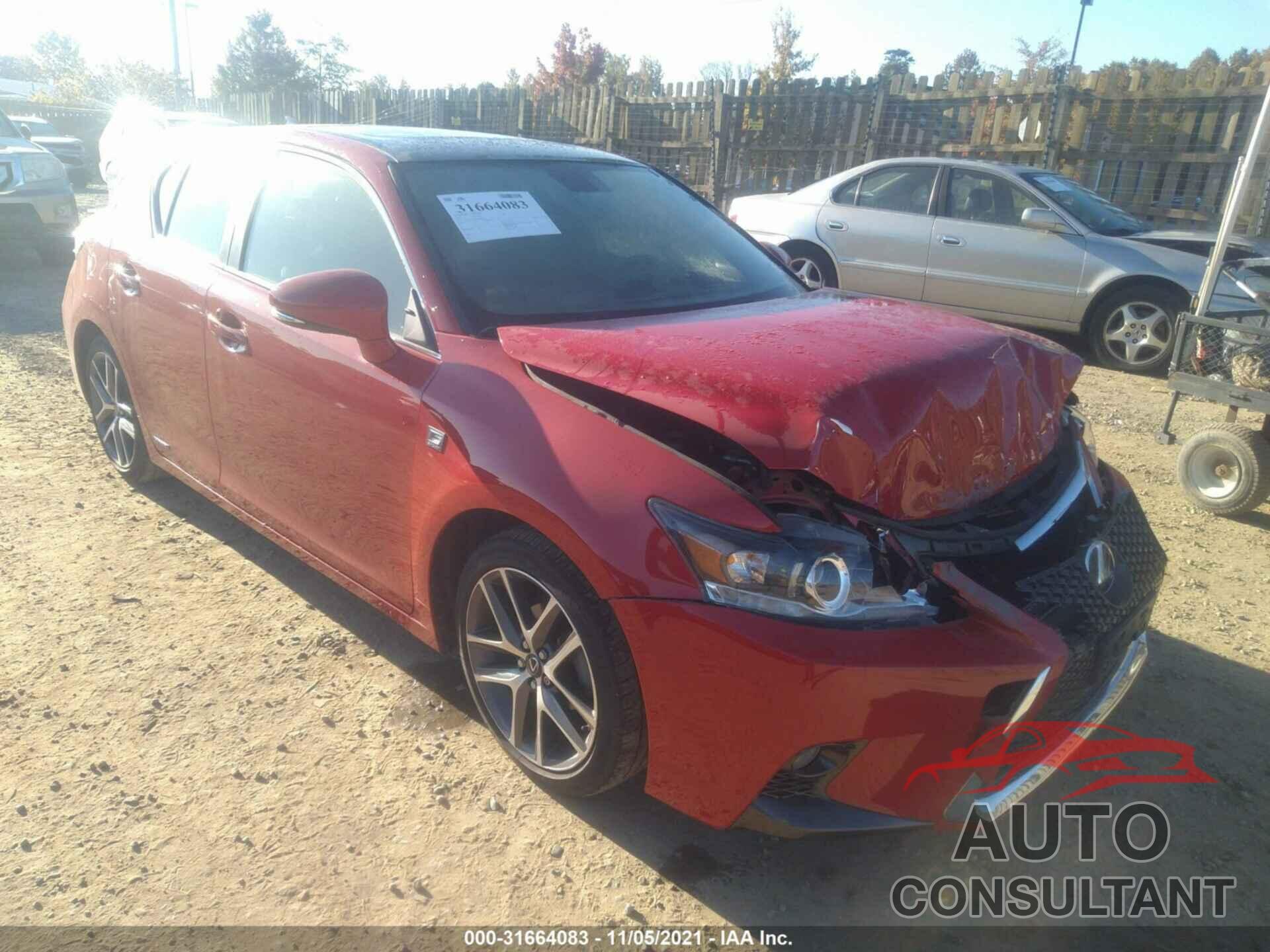 LEXUS CT 2017 - JTHKD5BH2H2289958