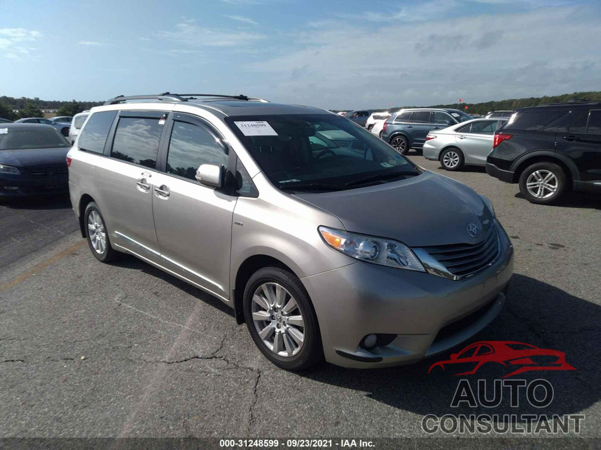 TOYOTA SIENNA 2017 - 5TDDZ3DC5HS187094