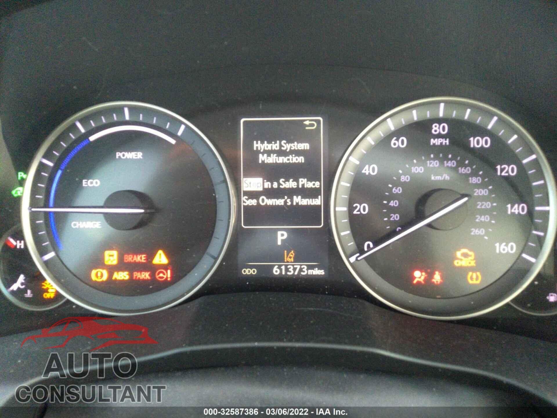 LEXUS ES 2018 - JTHBW1GG9J2167798