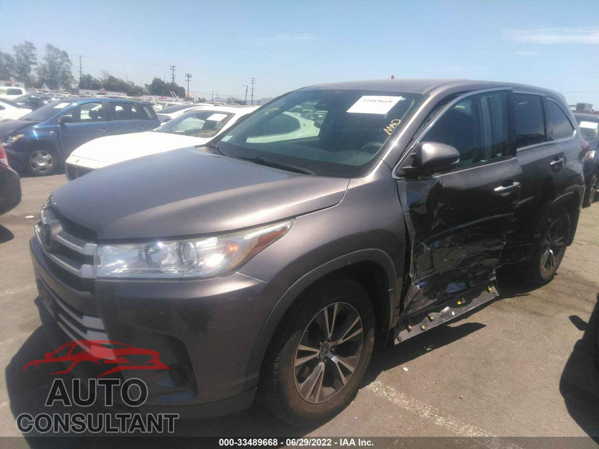 TOYOTA HIGHLANDER 2017 - 5TDZZRFH6HS229225