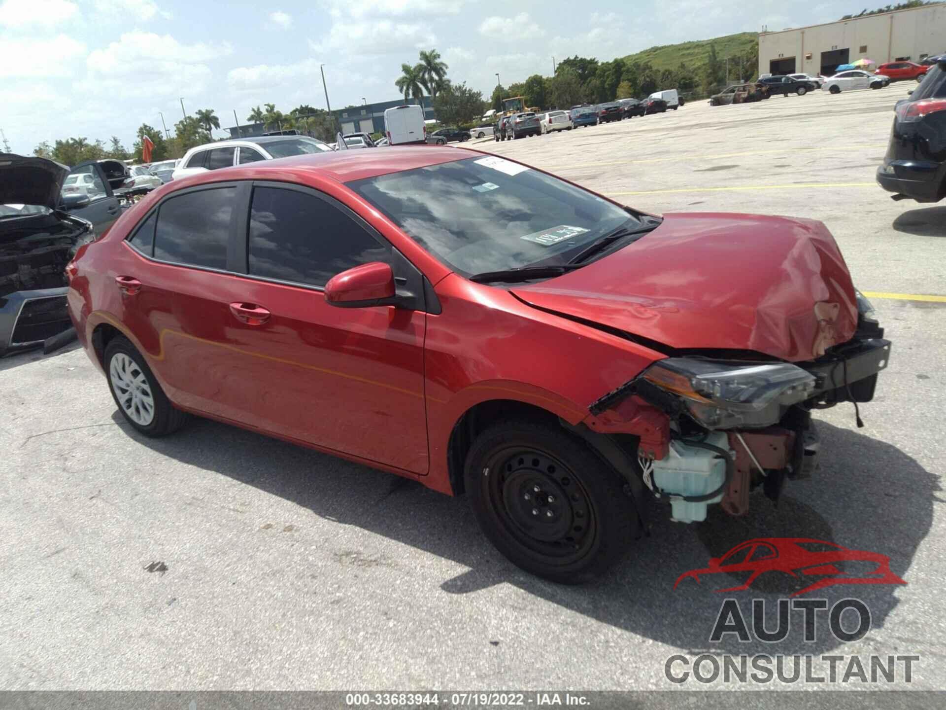 TOYOTA COROLLA 2019 - 5YFBURHE0KP936596