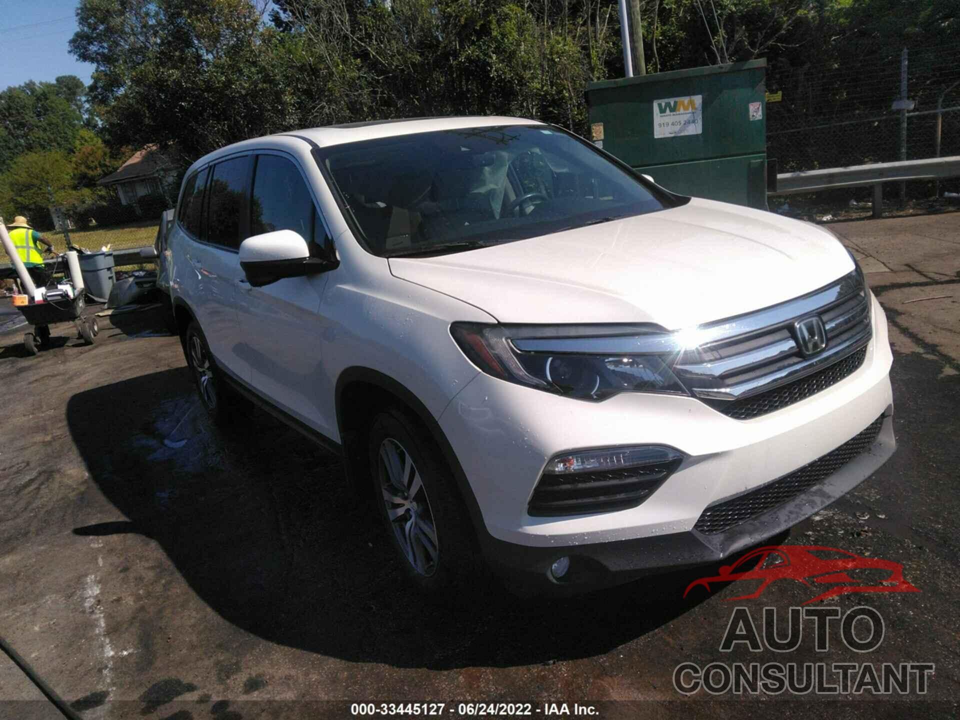 HONDA PILOT 2017 - 5FNYF5H60HB039398