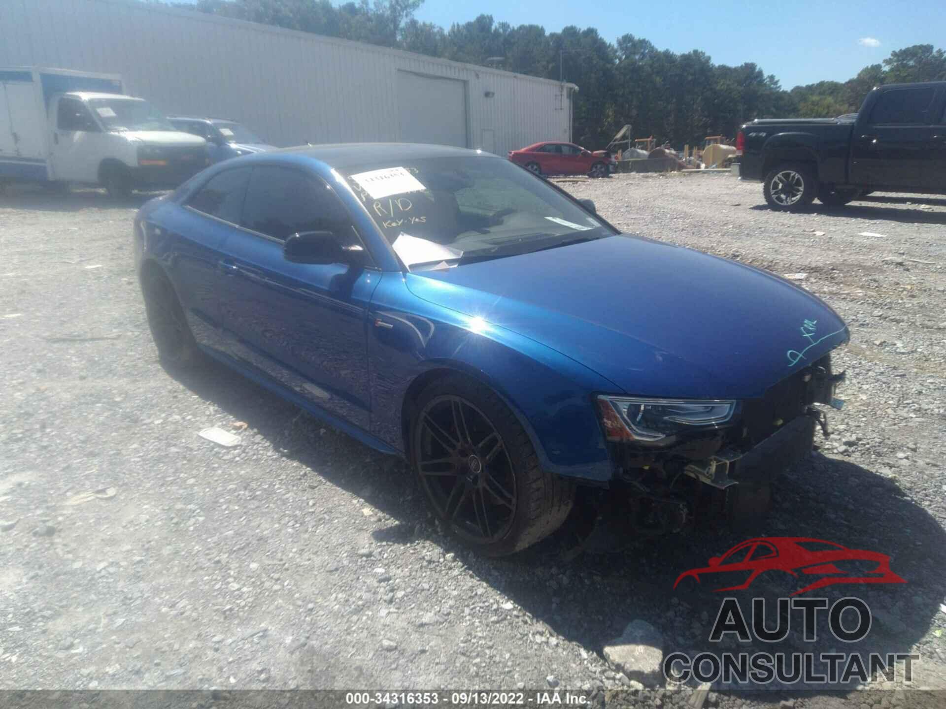 AUDI S5 COUPE 2017 - WAUC4AFR3HA001532