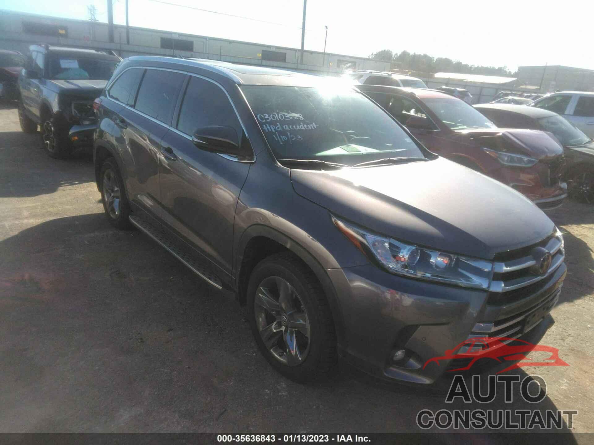 TOYOTA HIGHLANDER 2019 - 5TDYZRFH0KS300146