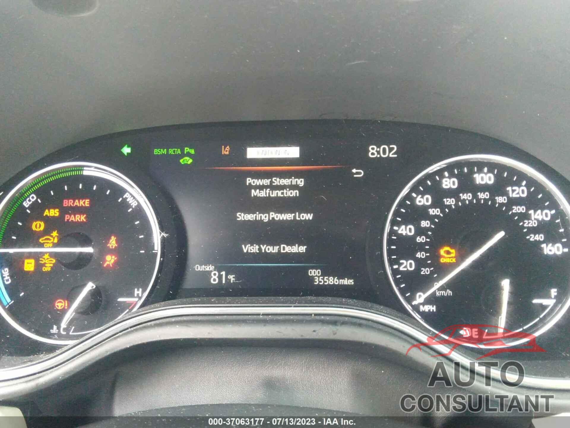 TOYOTA AVALON 2020 - 4T1D21FB9LU019102